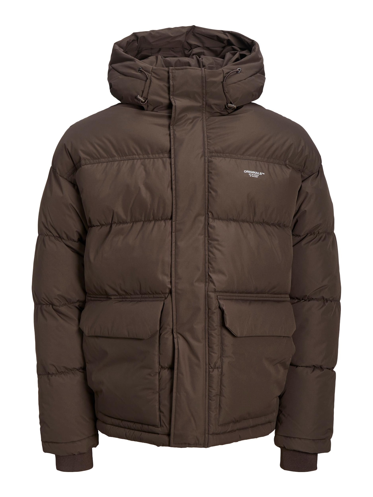 JACK & JONES Prehodna jakna 'SENCE'  temno rjava