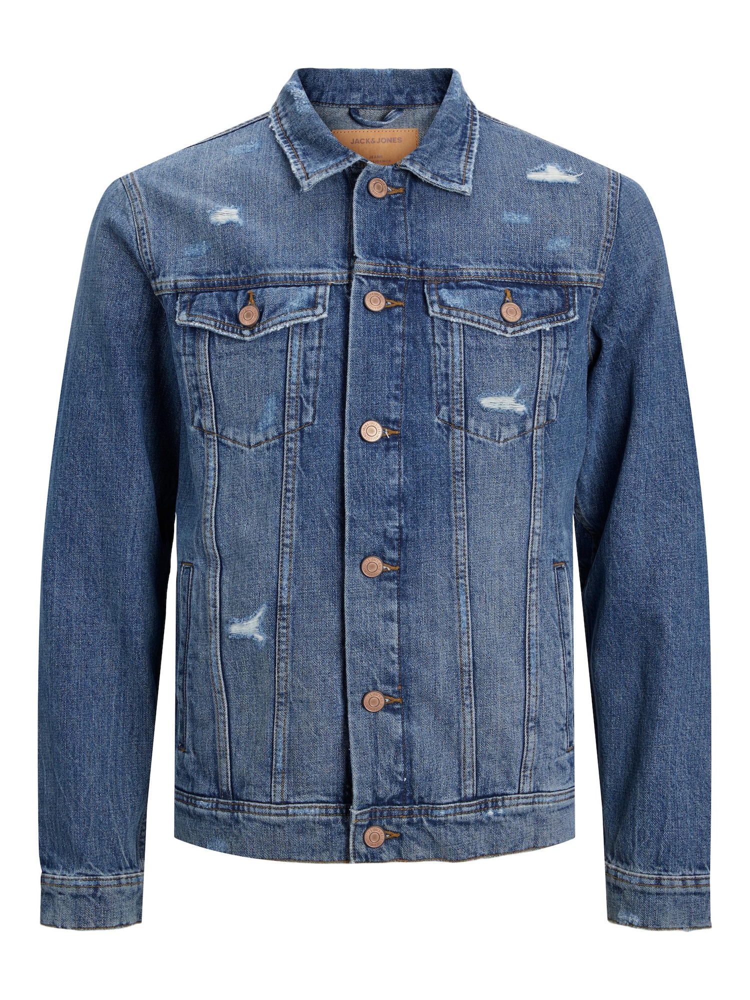 JACK & JONES Prehodna jakna  modra / moder denim