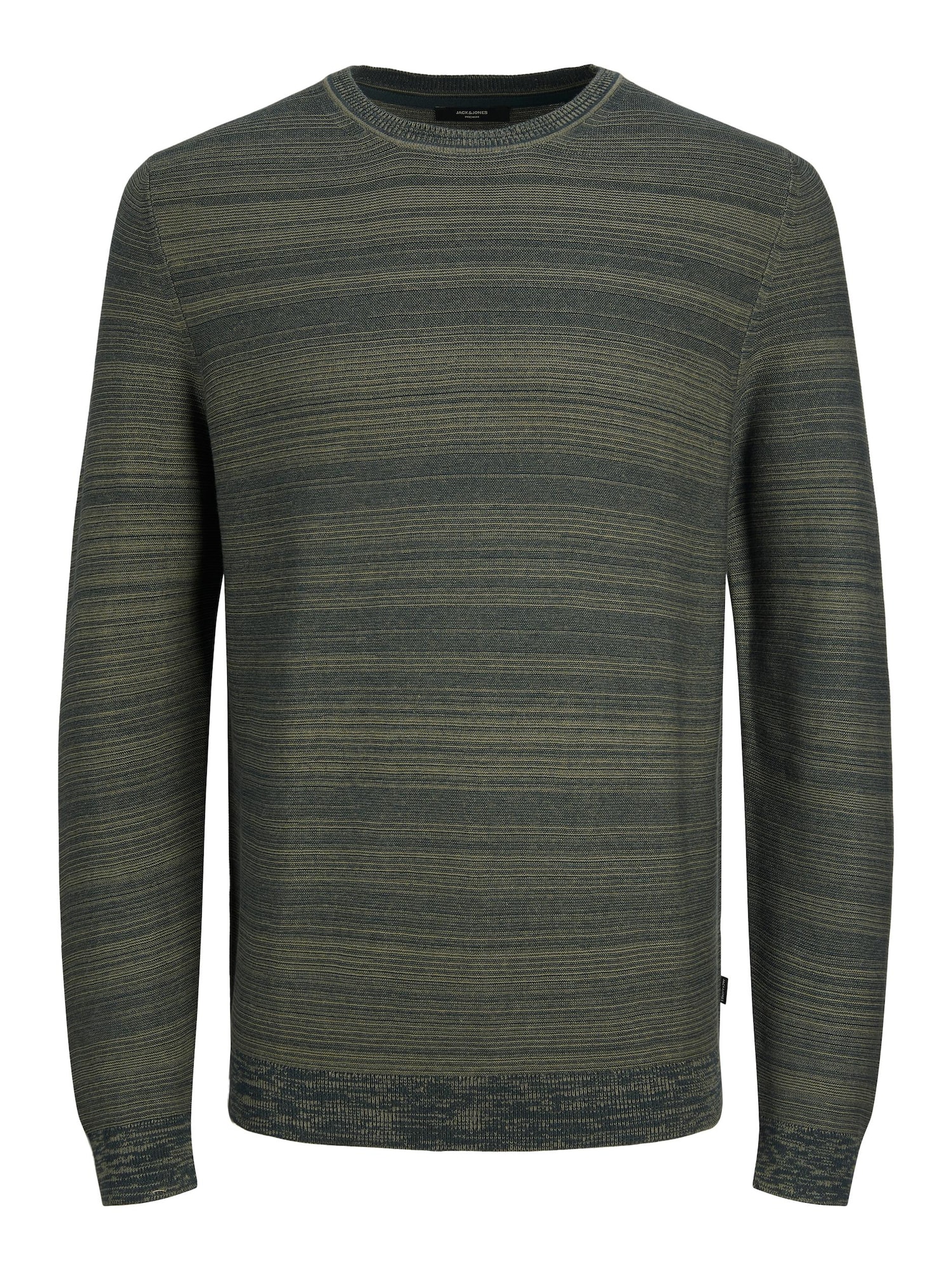 JACK & JONES Pulover 'BLASAL'  temno siva / temno zelena