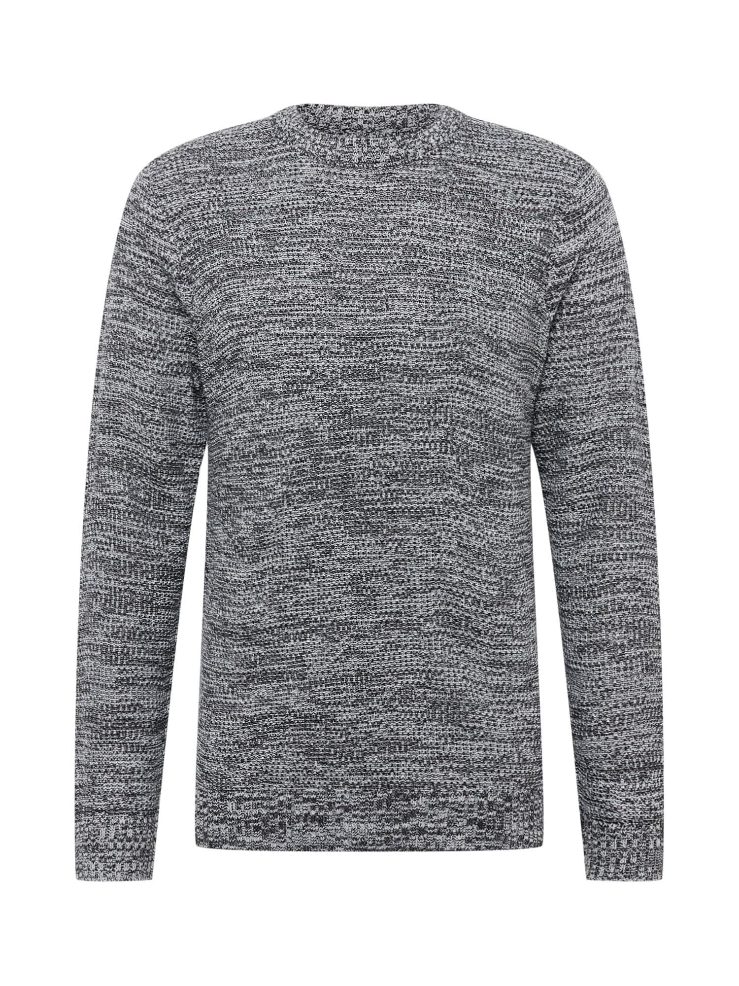 JACK & JONES Pulover 'ELROY'  siva / črna