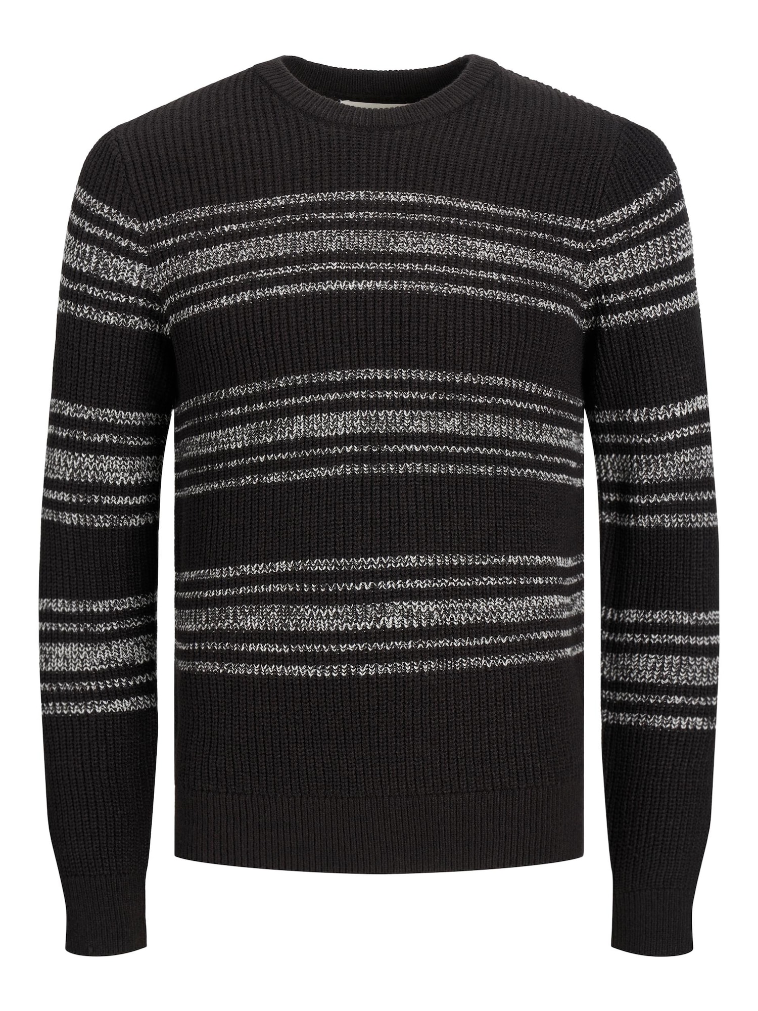 JACK & JONES Pulover  črna / bela