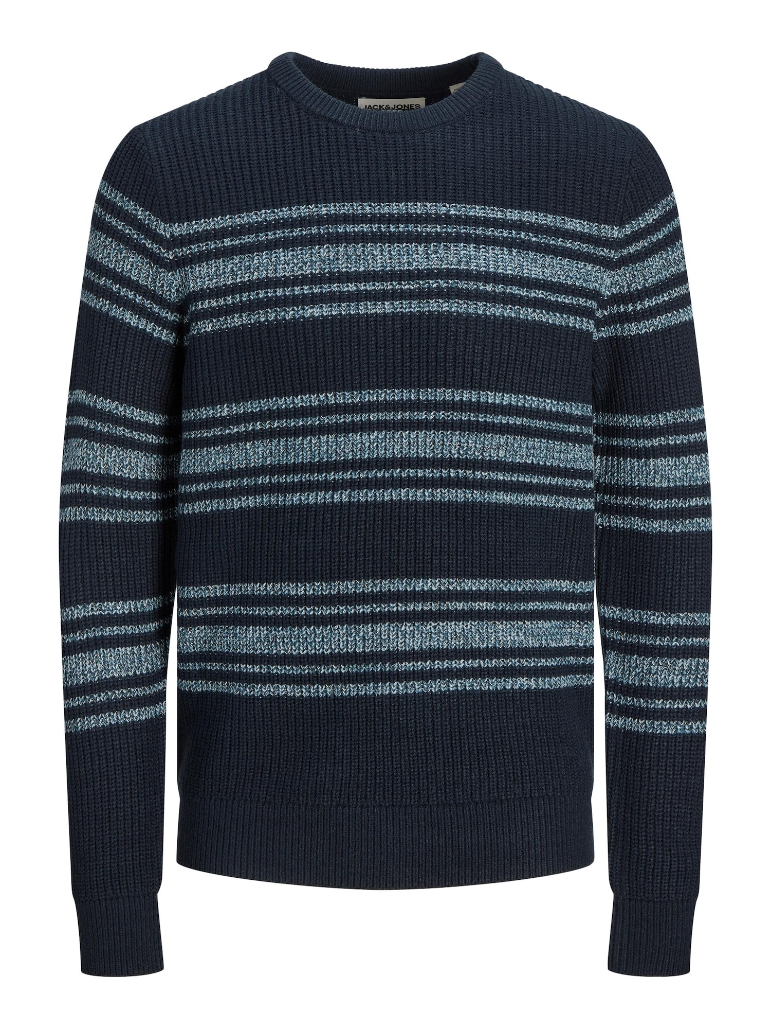 JACK & JONES Pulover  mornarska / svetlo modra / petrol