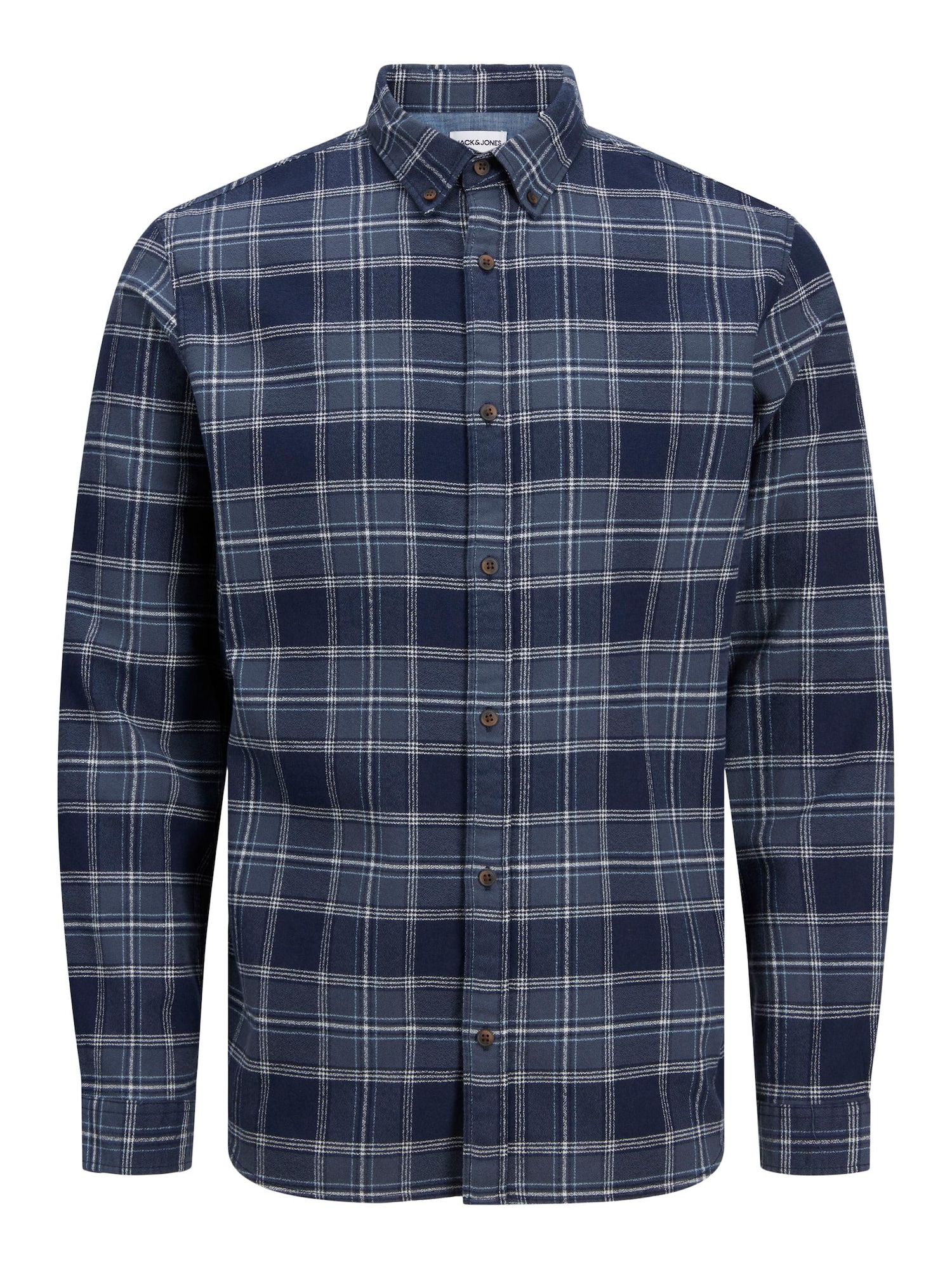 JACK & JONES Srajca 'Barret'  marine / mornarska / bela