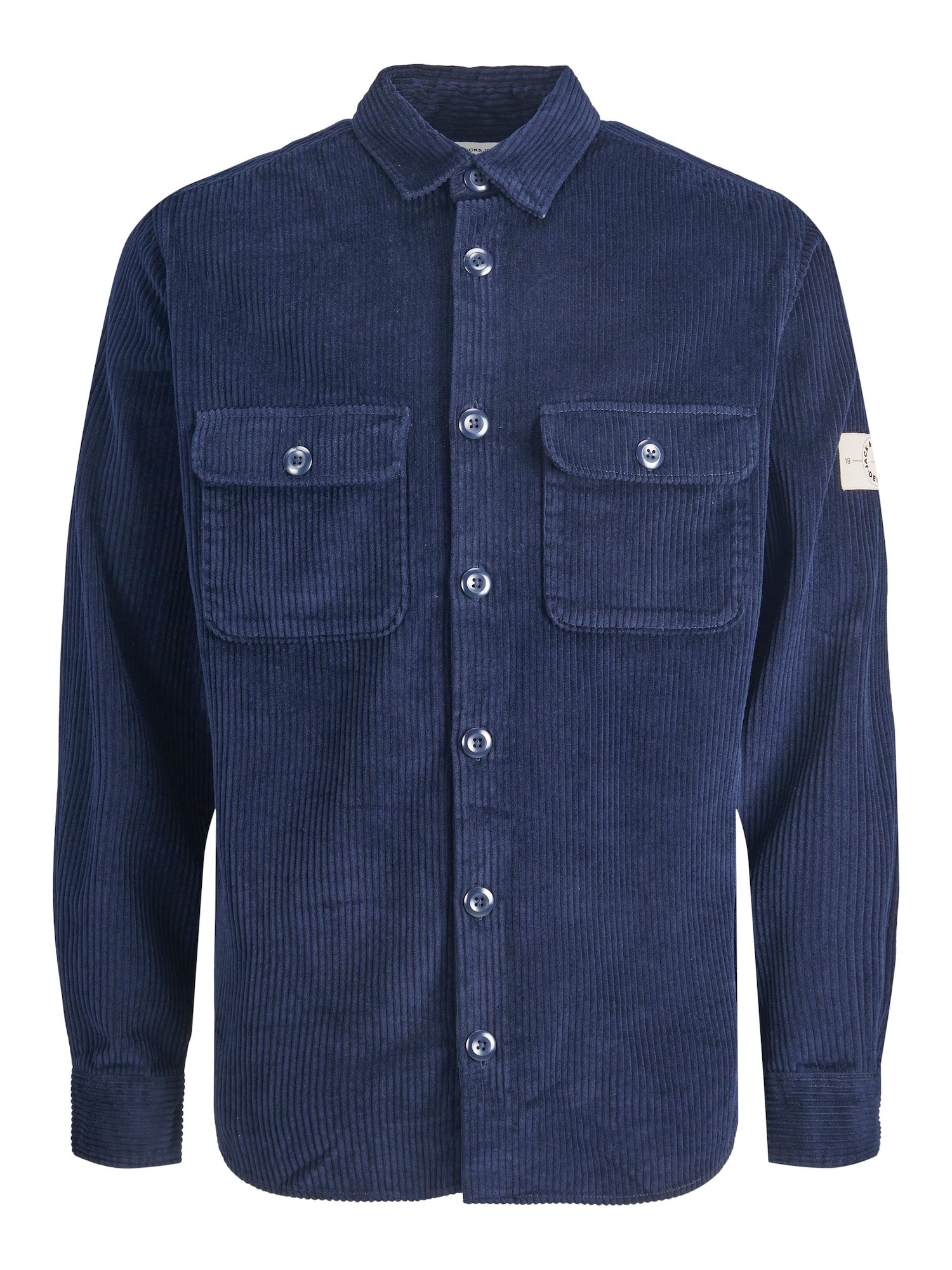 JACK & JONES Srajca 'Darren'  mornarska / črna / off-bela
