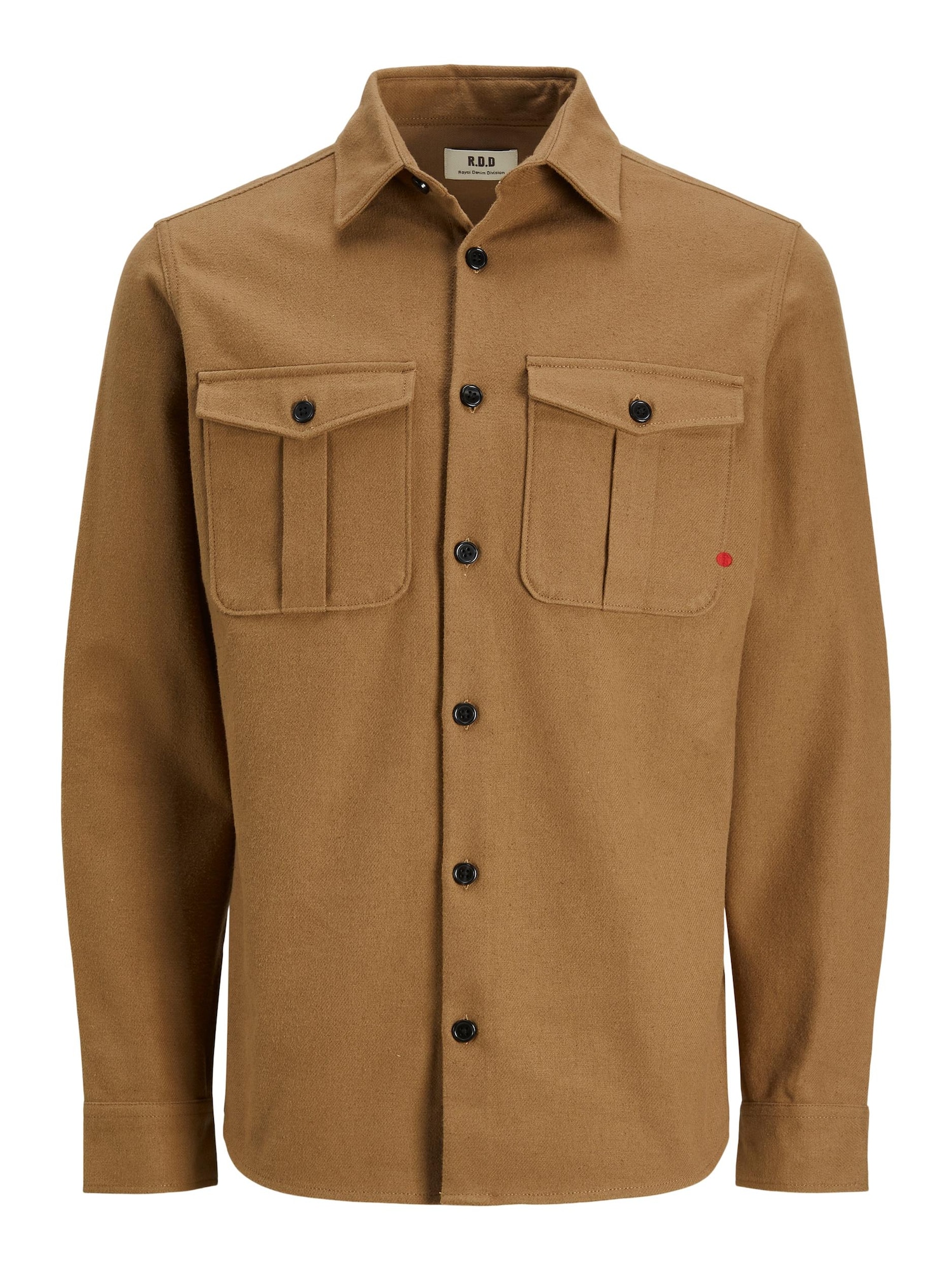 JACK & JONES Srajca 'ROYAL'  karamel / rdeča