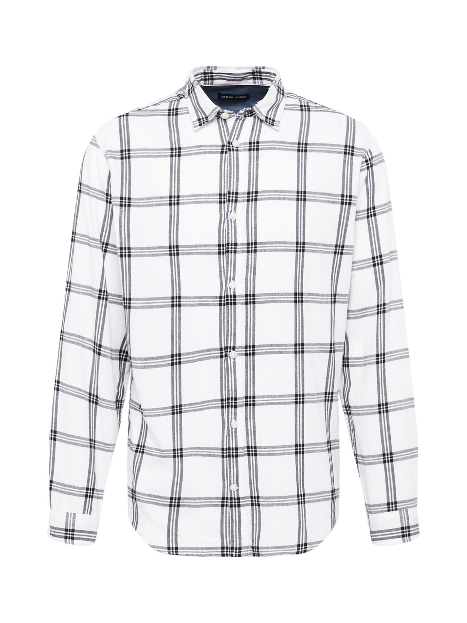 JACK & JONES Srajca  črna / bela