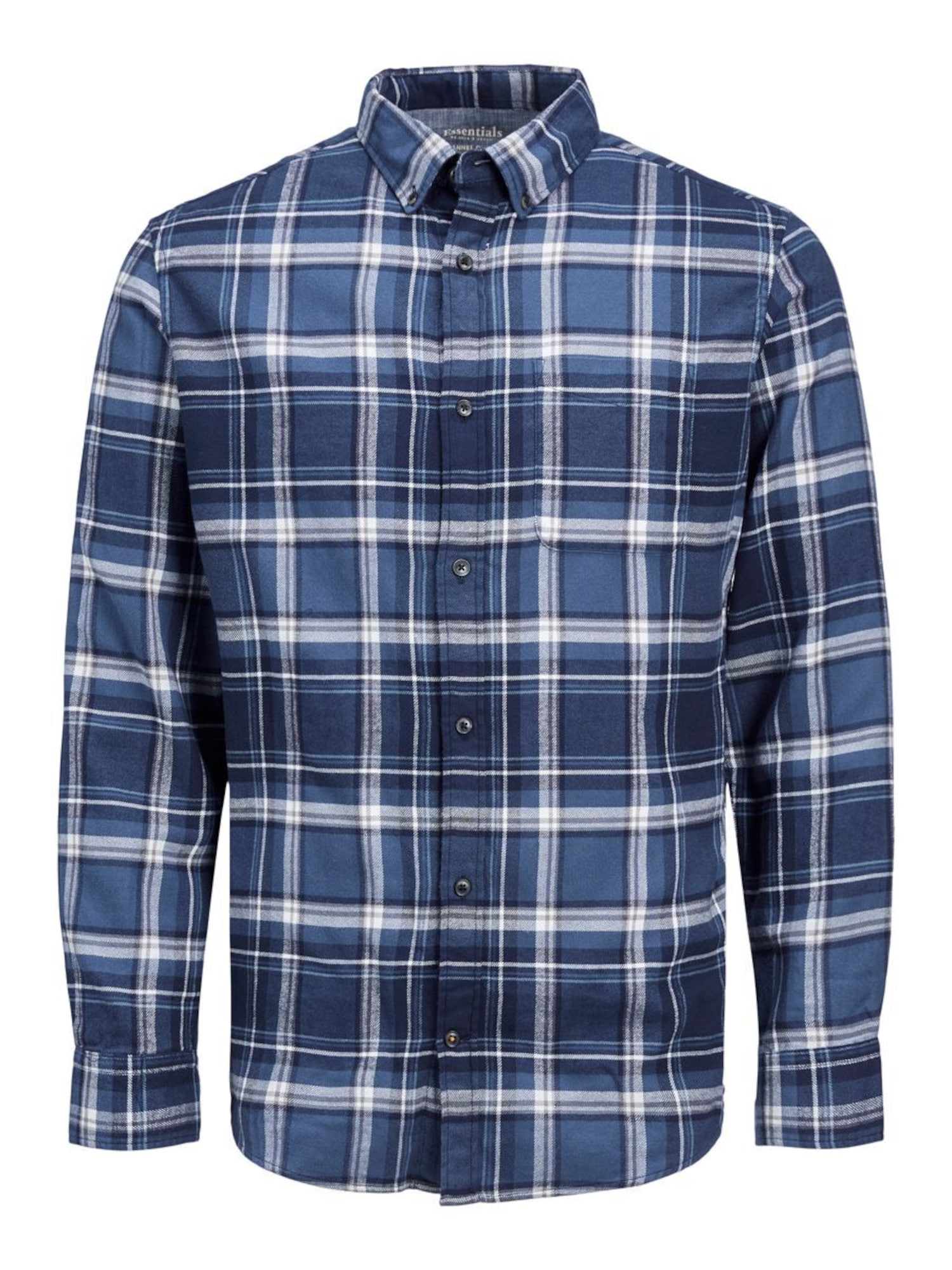 JACK & JONES Srajca  mornarska / dimno modra / bela