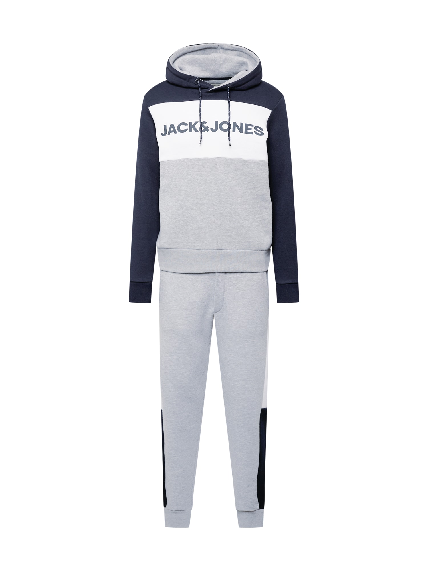 JACK & JONES Trenirka za tek  mornarska / svetlo siva / bela