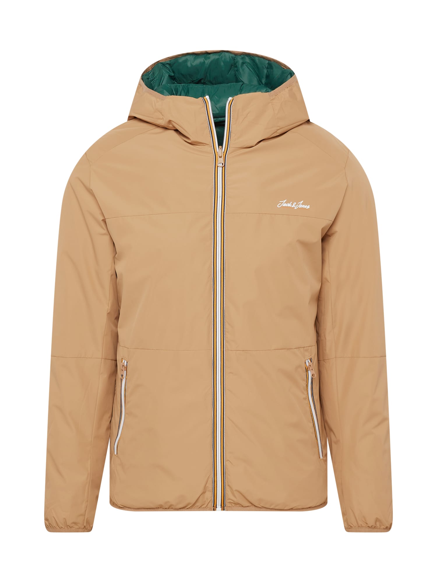 JACK & JONES Zimska jakna 'PAUL'  pesek / bela