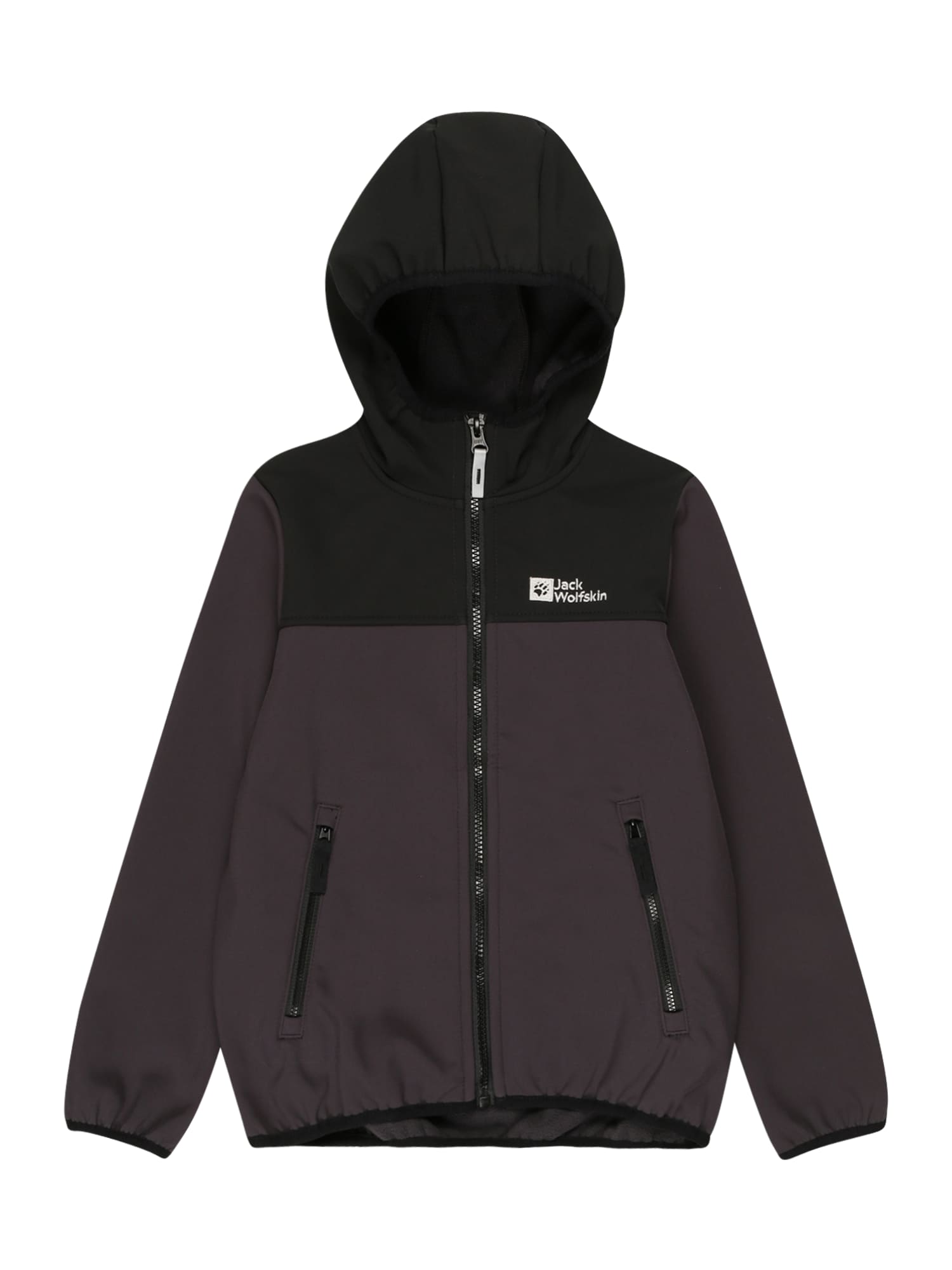 JACK WOLFSKIN Funkcionalna jakna 'FOURWINDS'  antracit / črna / bela