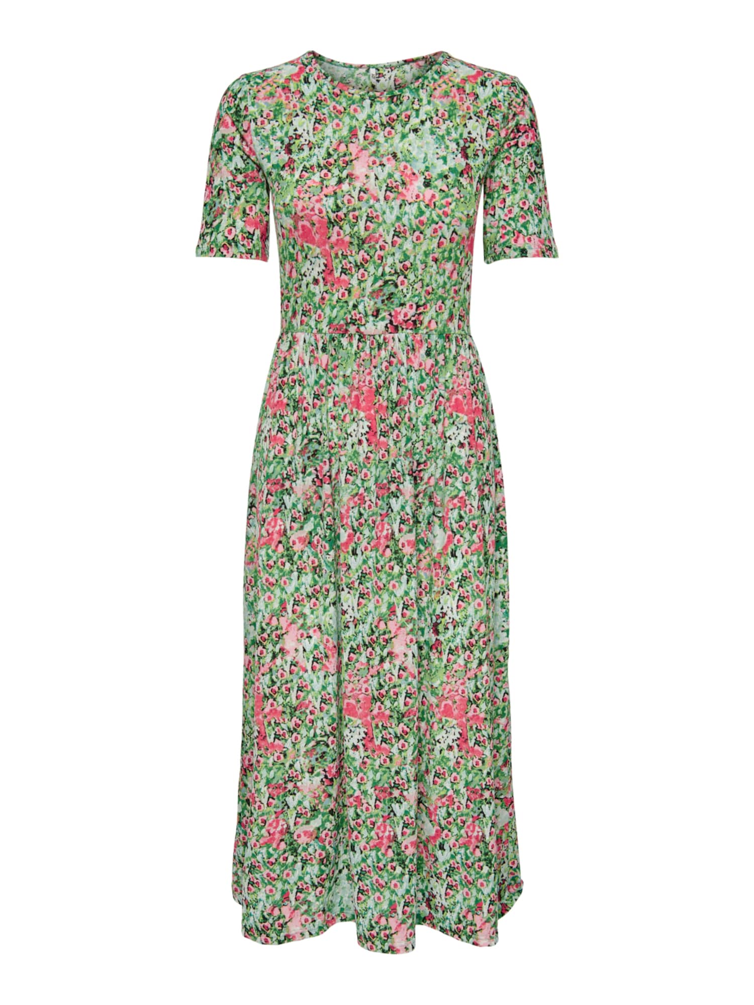JDY Obleka 'SVAN'  zelena / pastelno zelena / roza / rosé