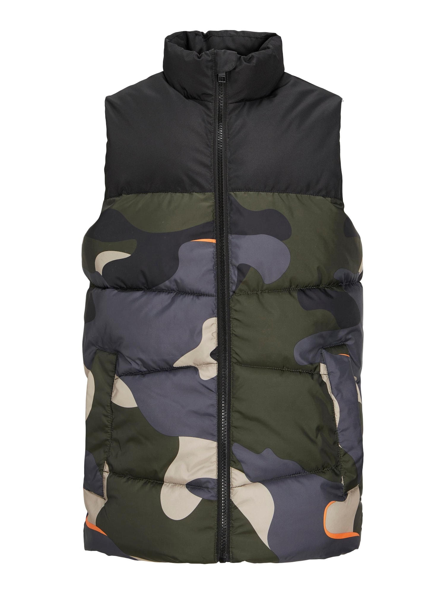 Jack & Jones Junior Brezrokavnik 'Chili'  kremna / siva / kaki / črna