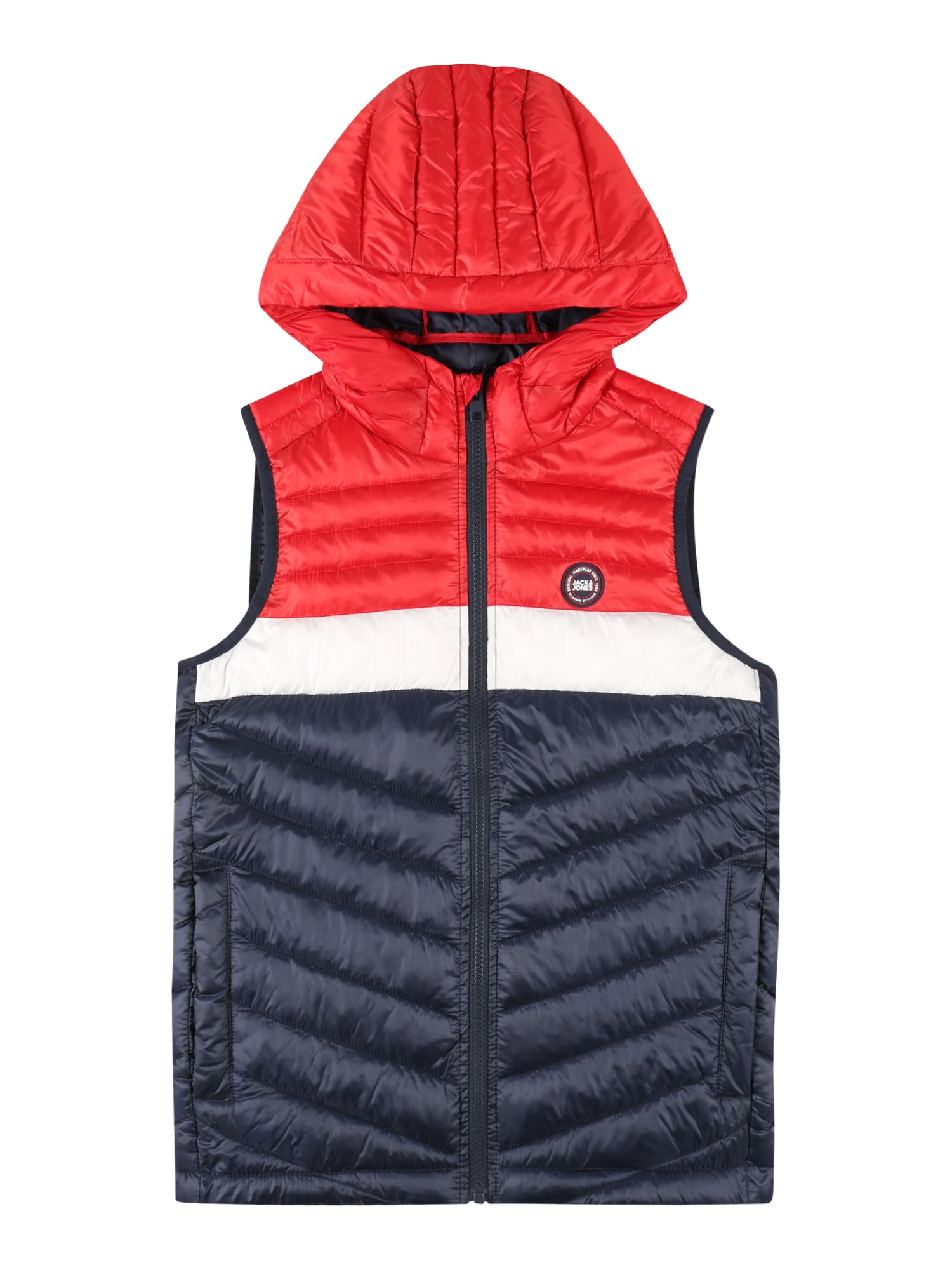 Jack & Jones Junior Brezrokavnik 'HERO'  mornarska / rdeča / bela