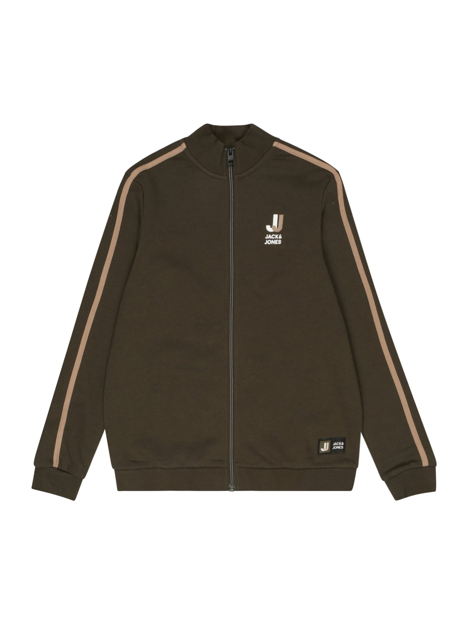 Jack & Jones Junior Jopa na zadrgo 'LOGAN'  kapučino / oliva