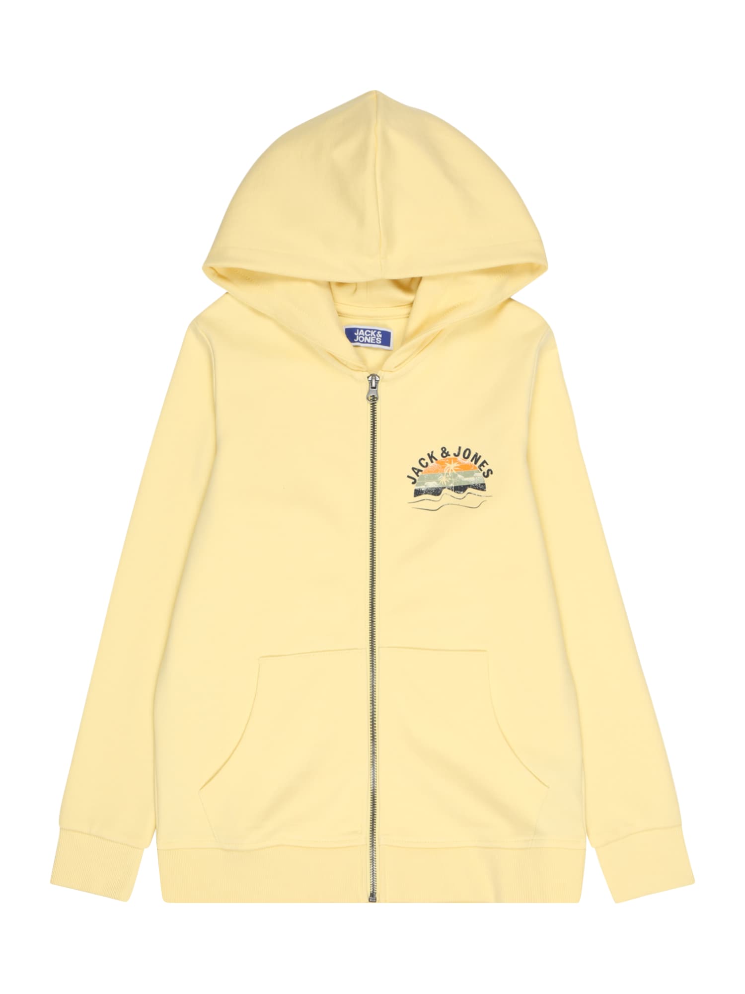 Jack & Jones Junior Jopa na zadrgo 'PALM'  rumena / črna