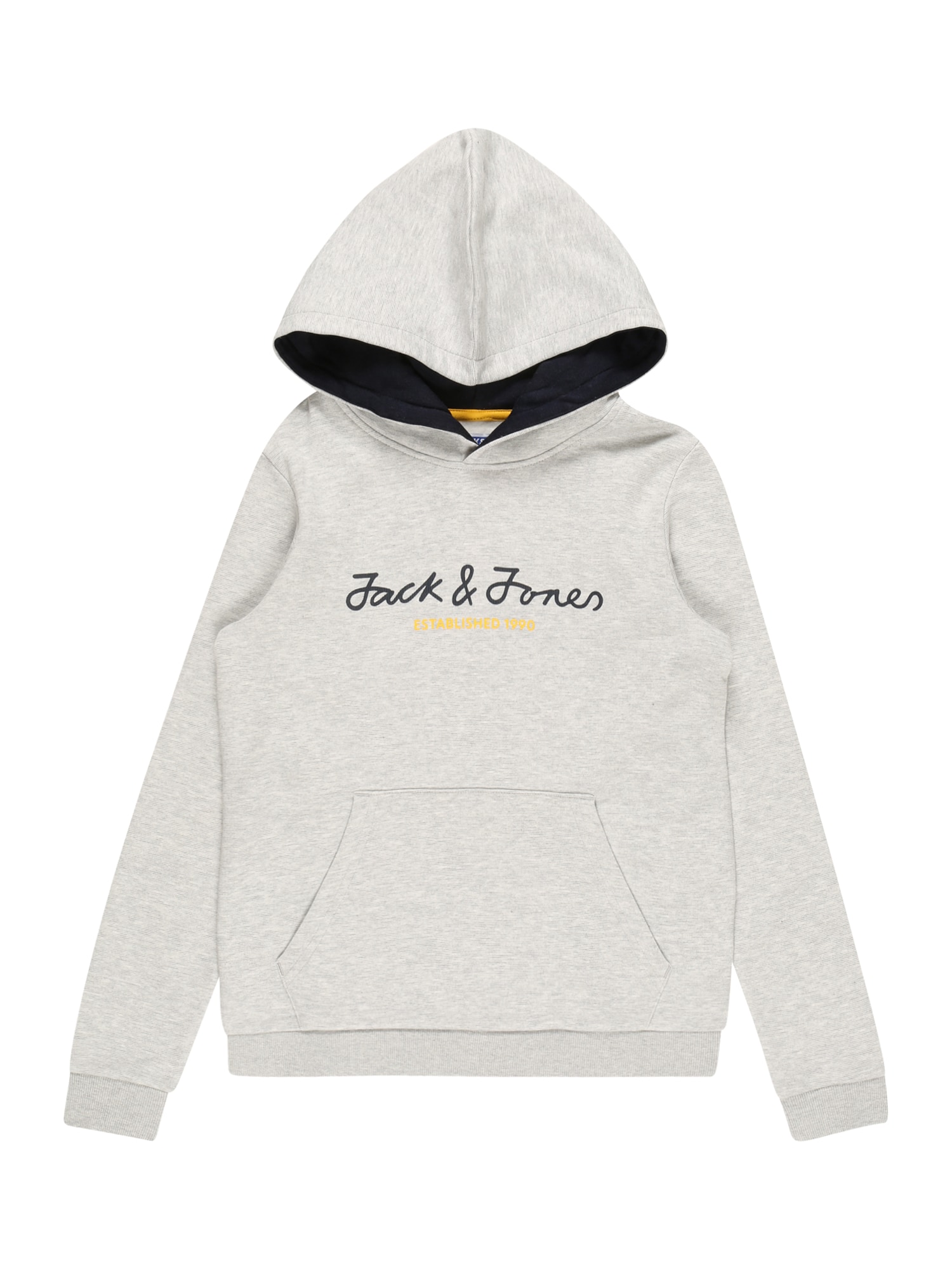 Jack & Jones Junior Majica 'BERG'  nočno modra / rumena / svetlo siva