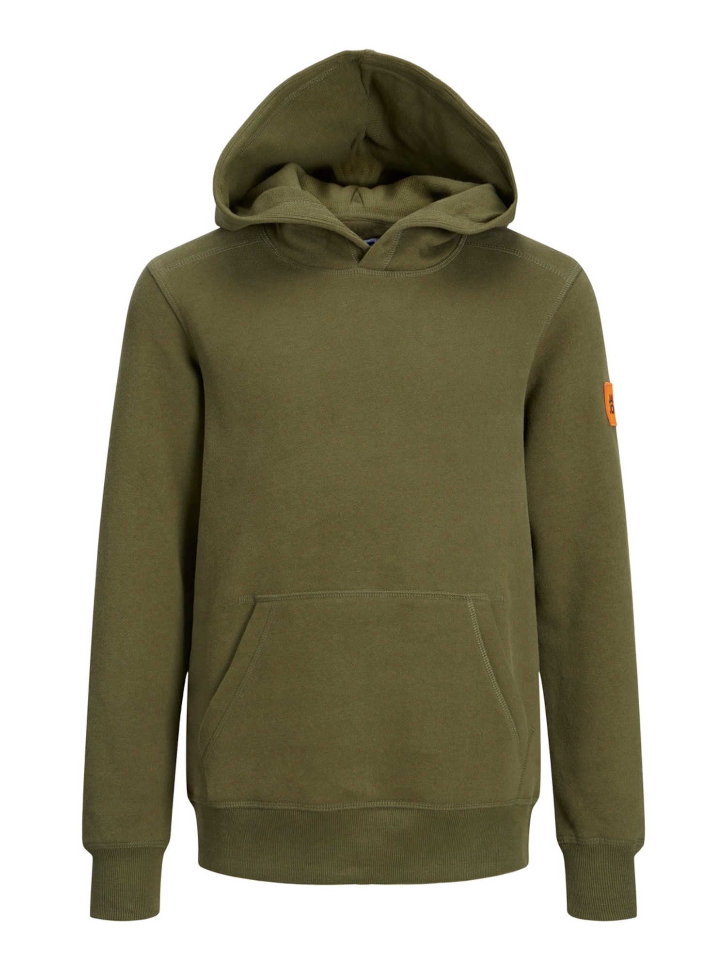 Jack & Jones Junior Majica 'Classic'  oliva / oranžna / črna