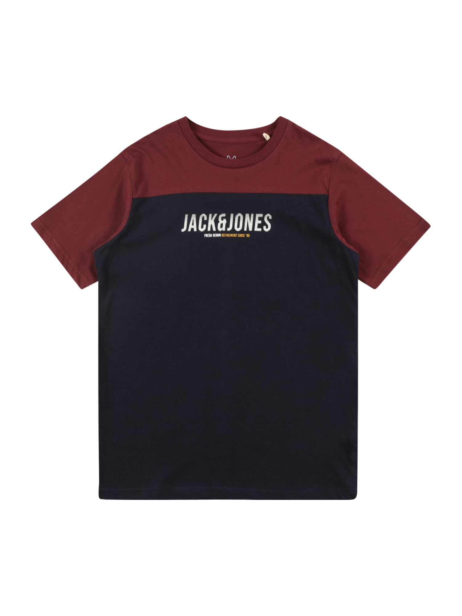 Jack & Jones Junior Majica 'Dan'  modra / rumena / bordo / bela