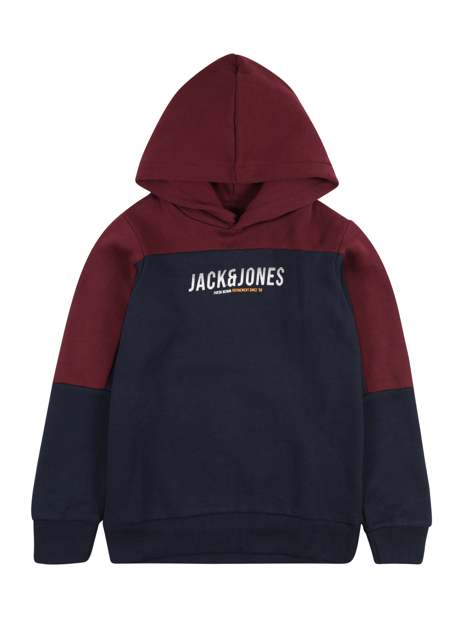 Jack & Jones Junior Majica 'Edan'  mornarska / vinsko rdeča / bela