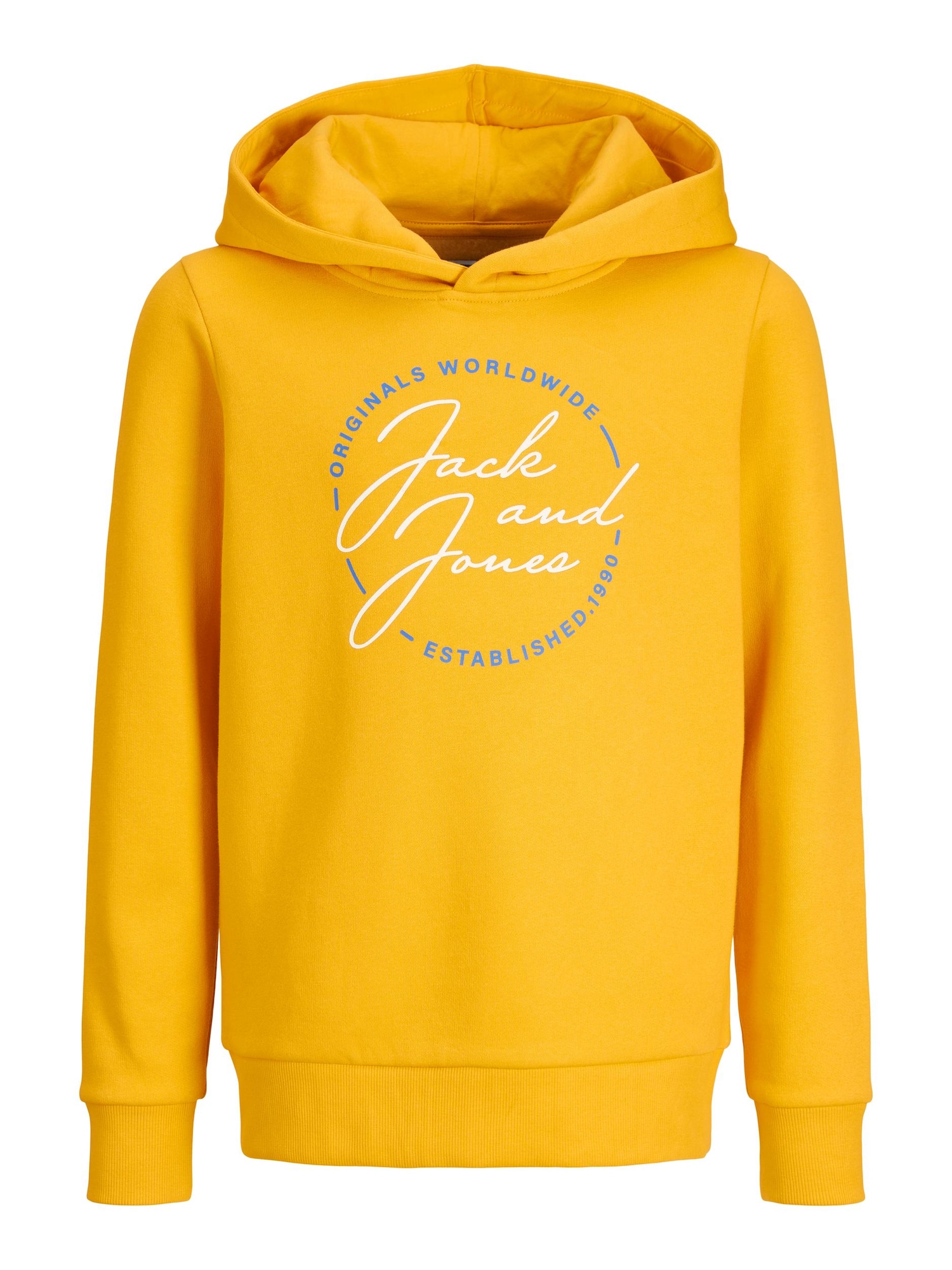 Jack & Jones Junior Majica 'Jerrys'  golobje modra / zlato-rumena / bela