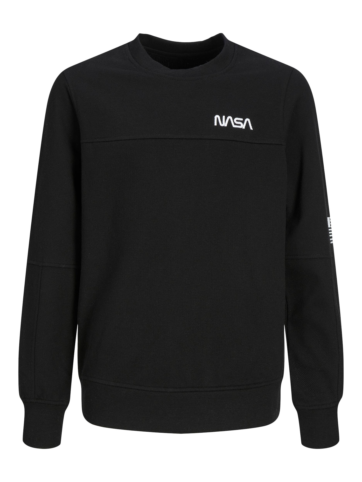 Jack & Jones Junior Majica 'Nasa'  črna / bela