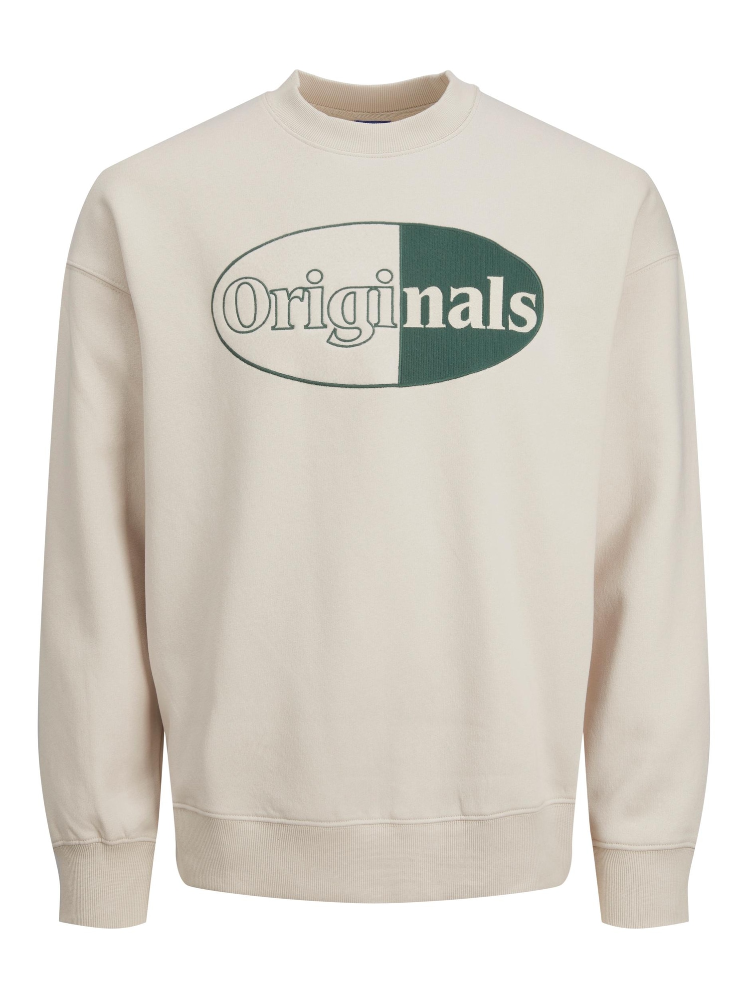 Jack & Jones Junior Majica 'RIVERSIDE'  kremna / temno zelena