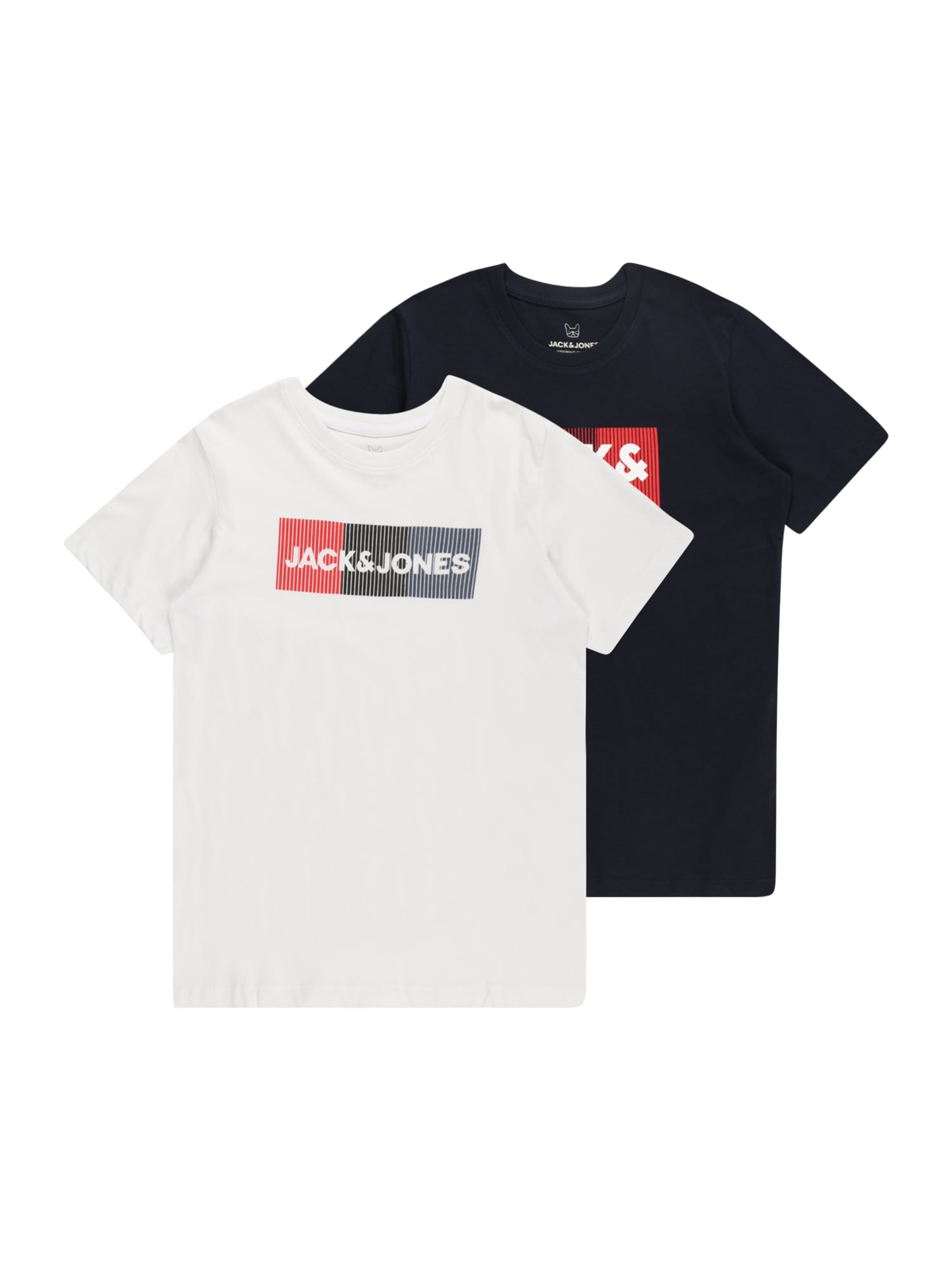 Jack & Jones Junior Majica  marine / nočno modra / rdeča / bela