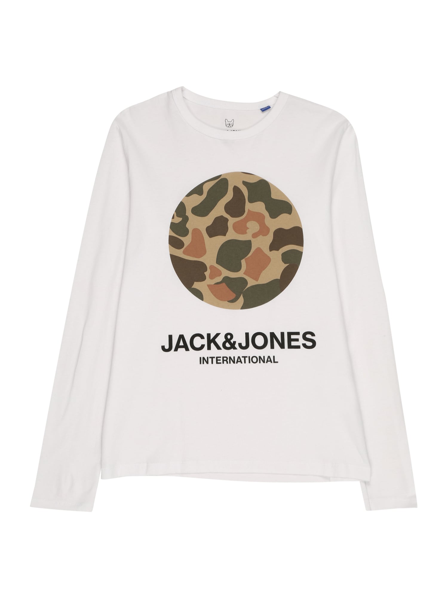 Jack & Jones Junior Majica  pesek / rjava / temno zelena / bela