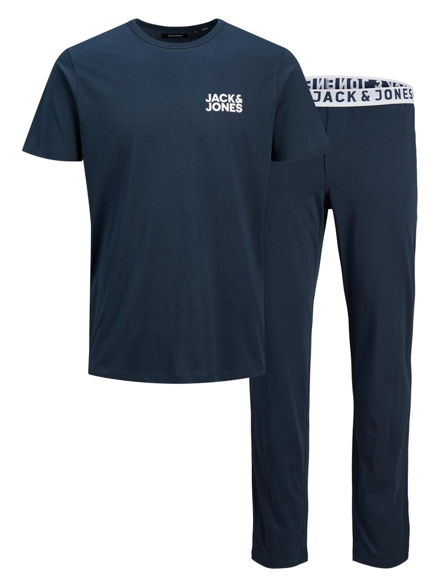 Jack & Jones Junior Pižama  mornarska / bela