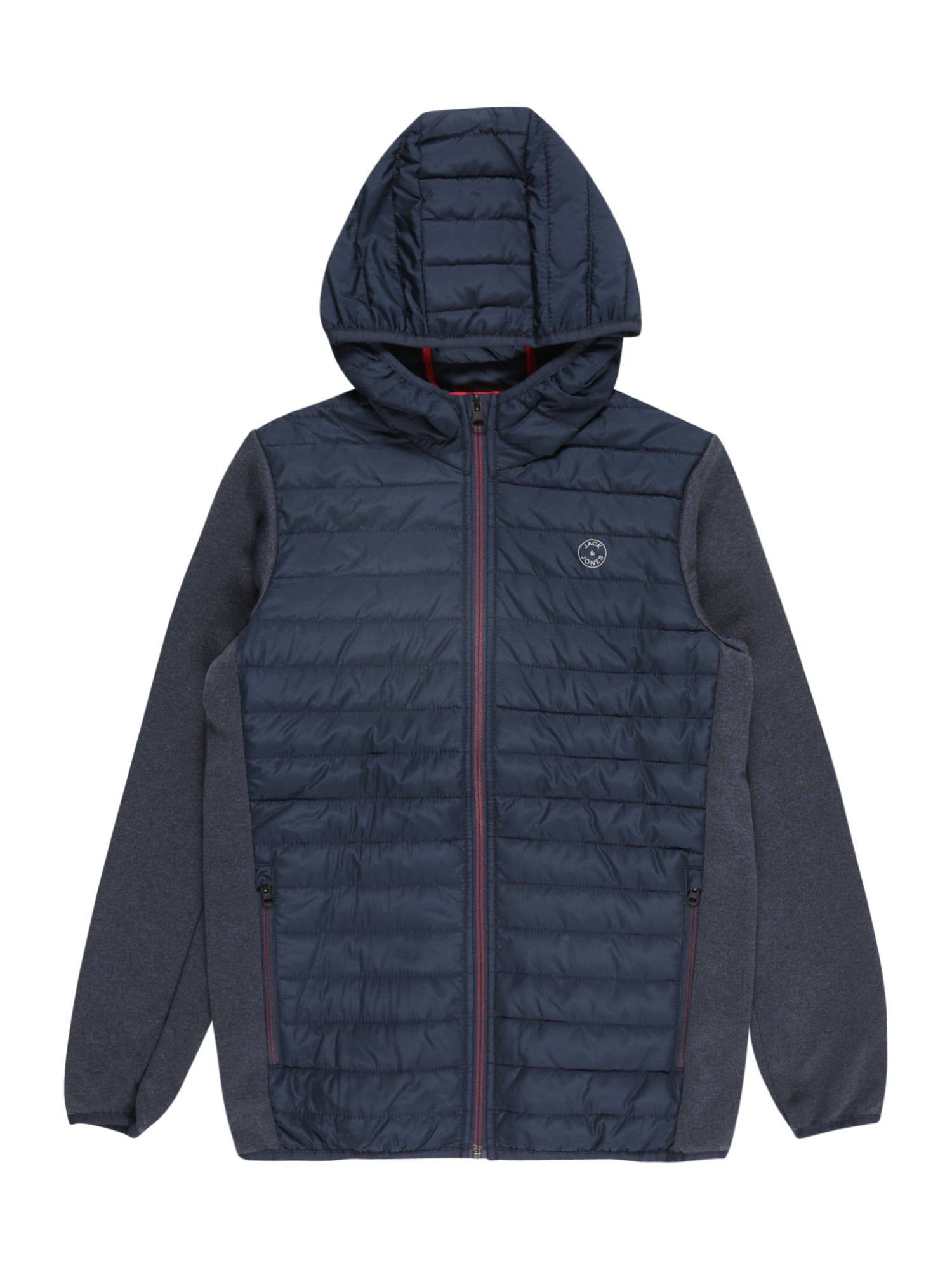 Jack & Jones Junior Prehodna jakna  mornarska / rdeča / bela