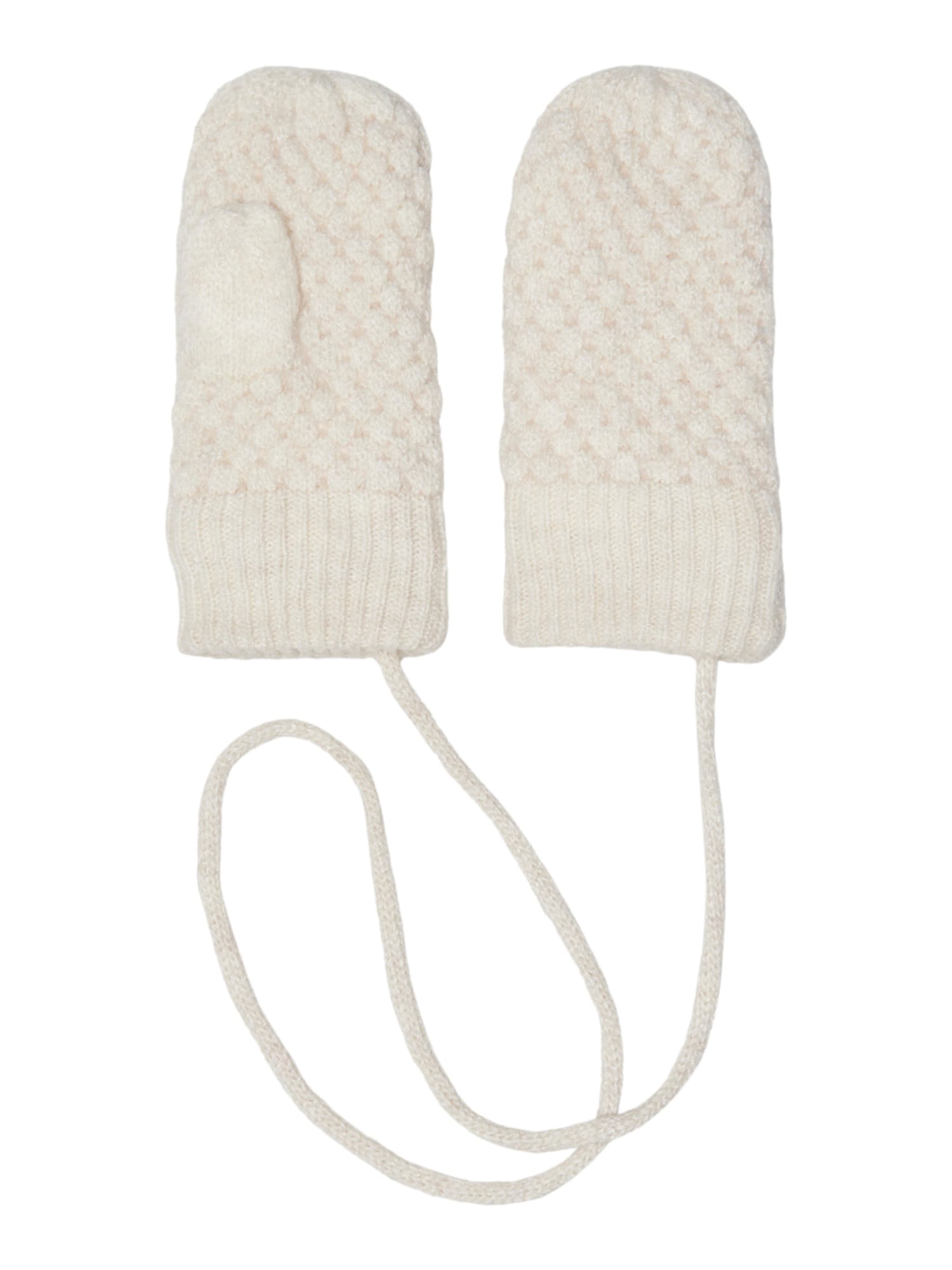 KIDS MINI GIRL Rokavice 'Mille'  volneno bela