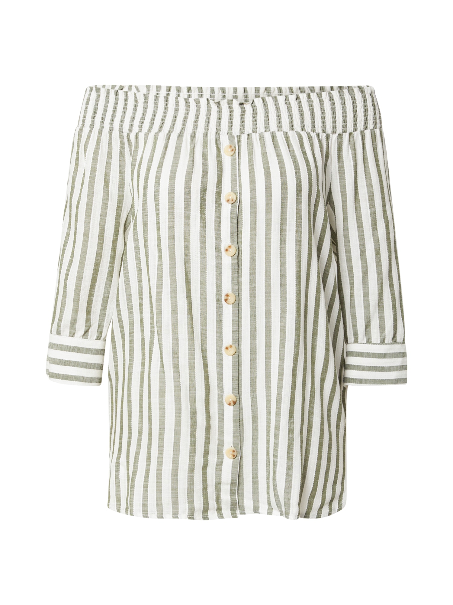 Koton Bluza  pastelno zelena / bela