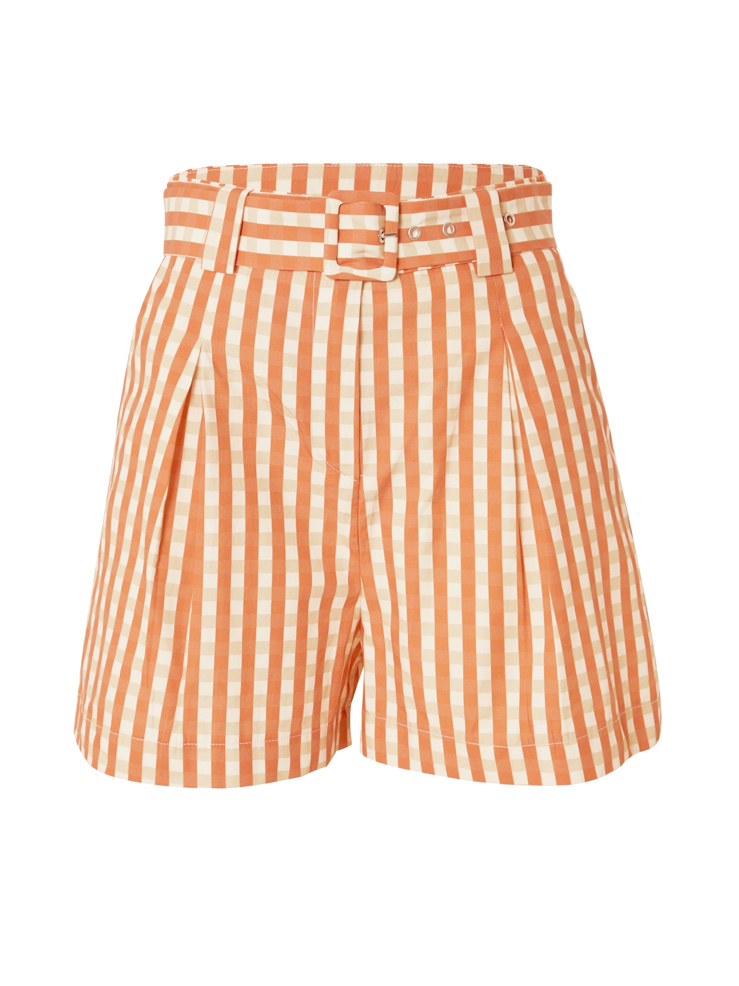Koton Hlače z naborki  bež / mandarina / bela