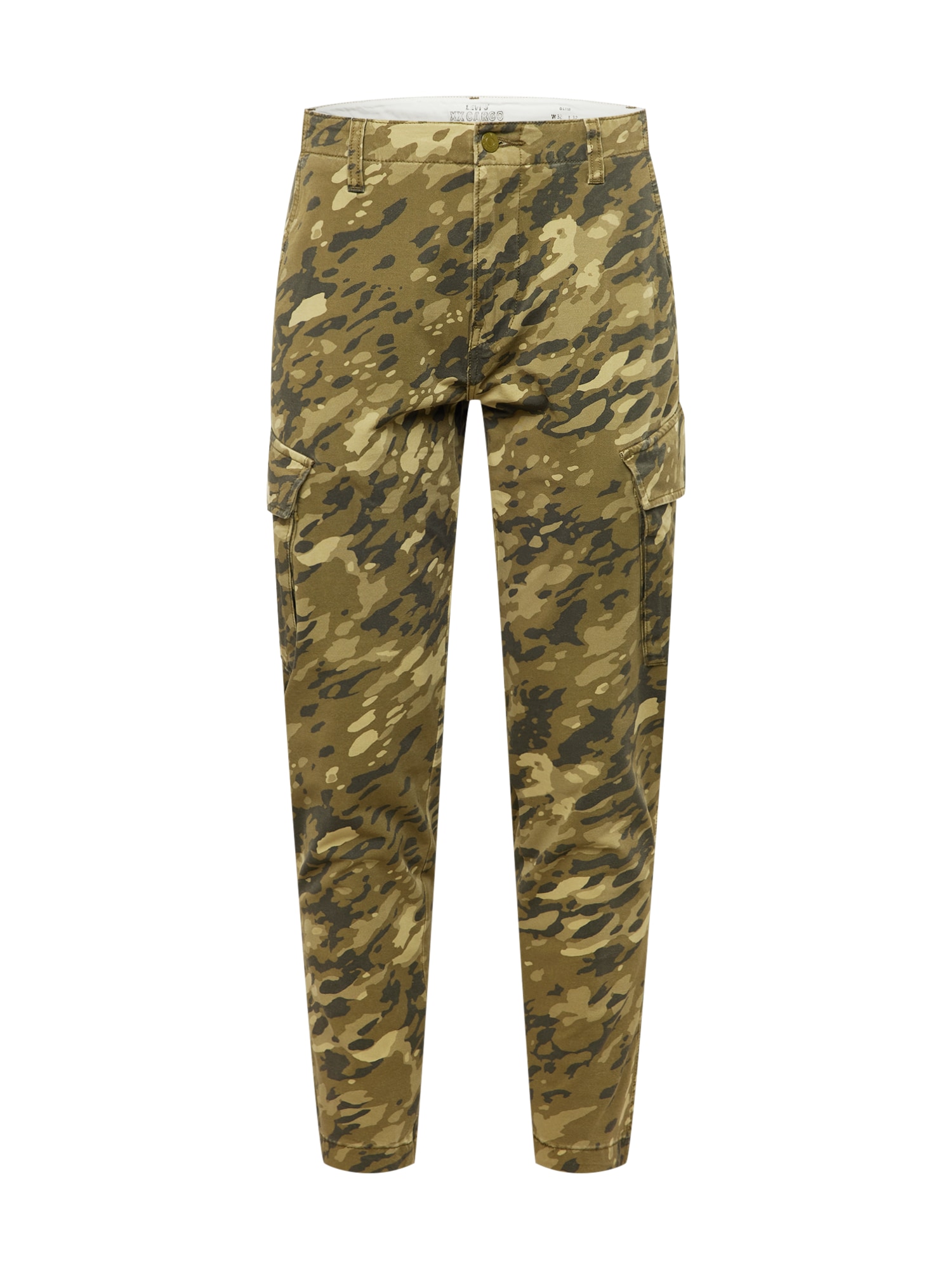 LEVI'S Kargo hlače  pastelno rumena / kaki / oliva / črna