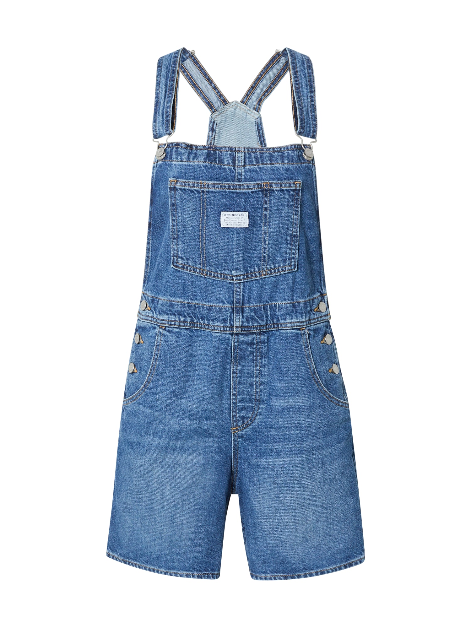 LEVI'S Kavbojke z naramnicami 'VINTAGE SHORTALL'  moder denim