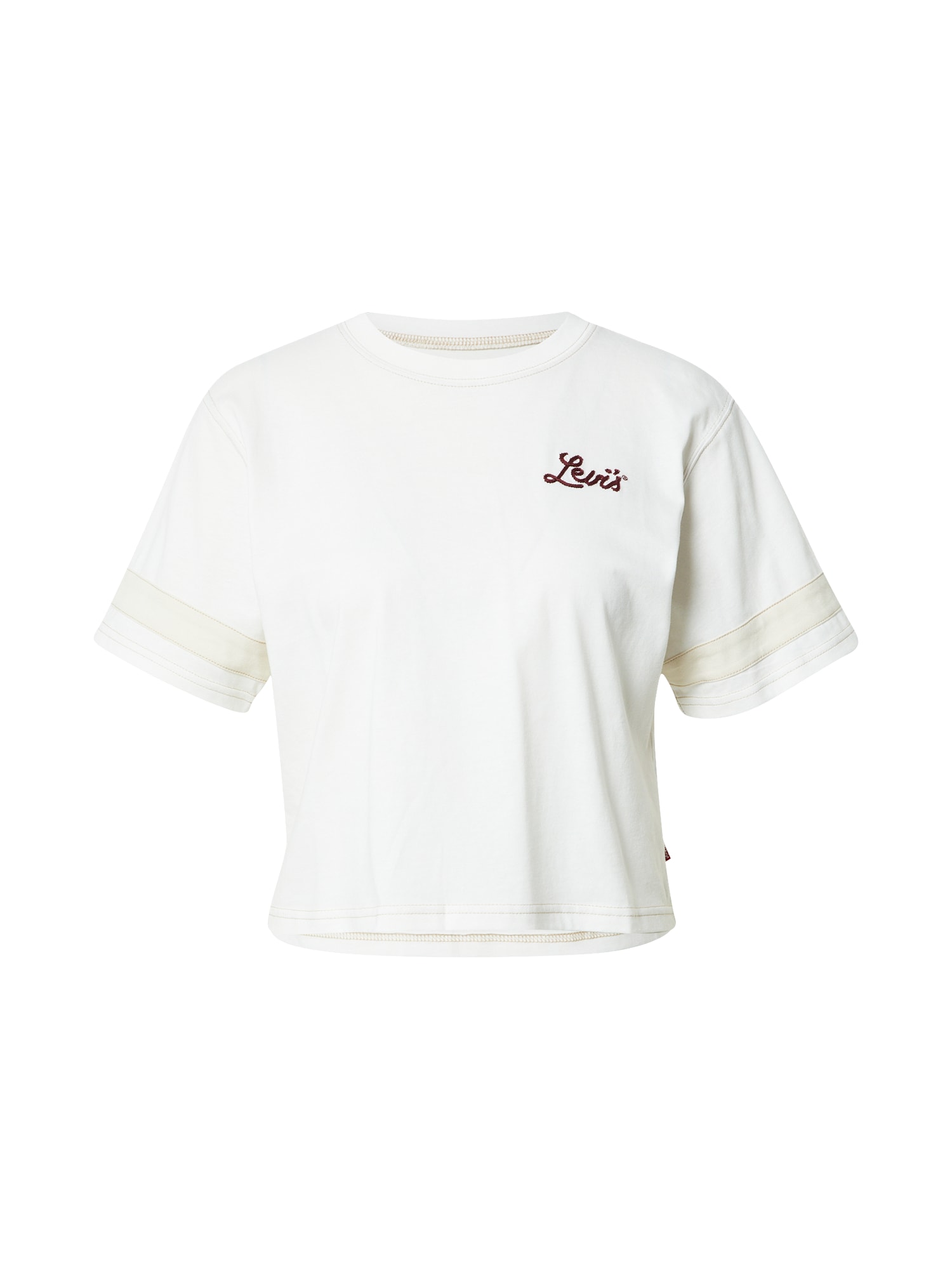 LEVI'S Majica  bež / bordo / off-bela