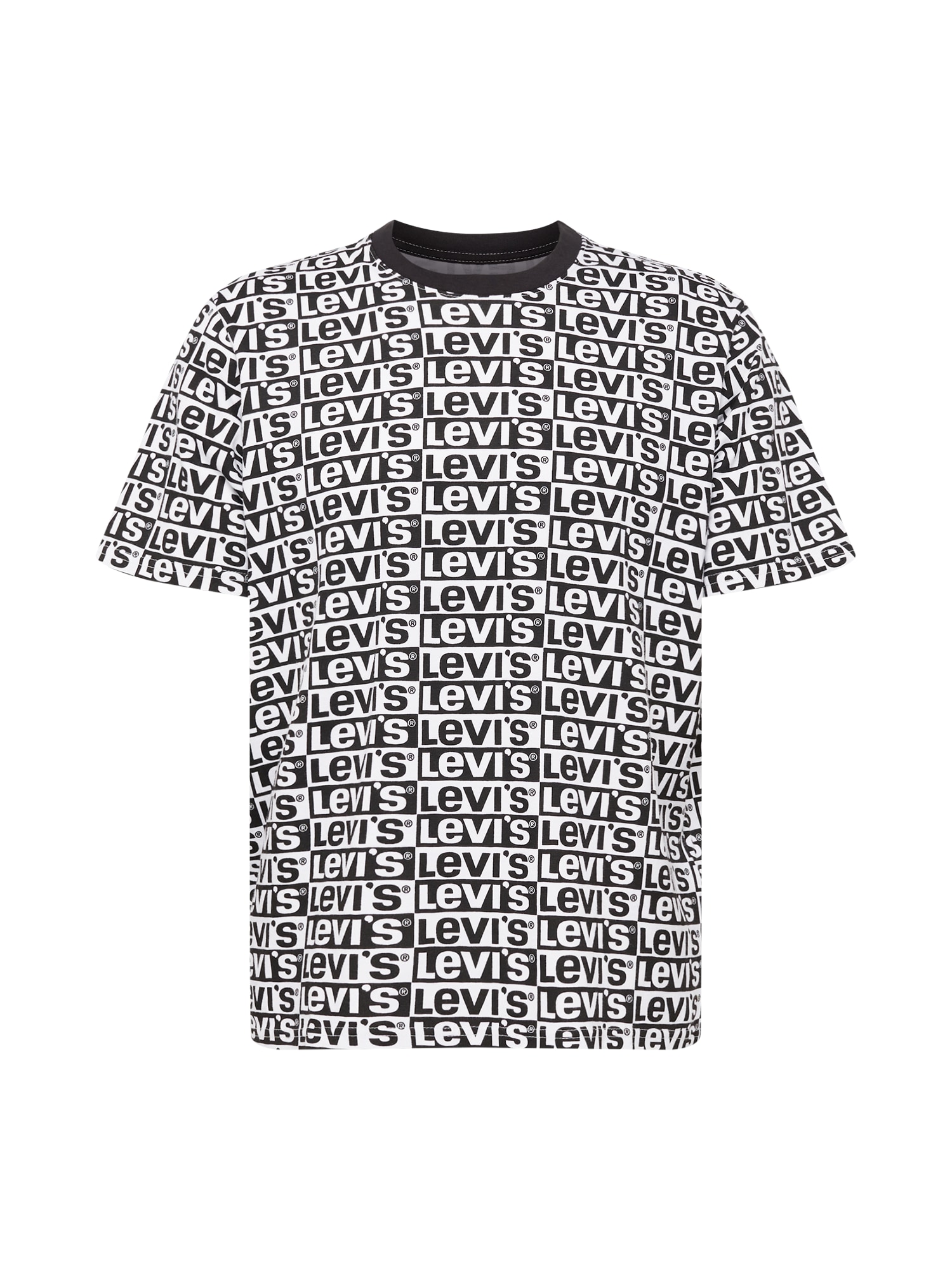 LEVI'S Majica  črna / bela