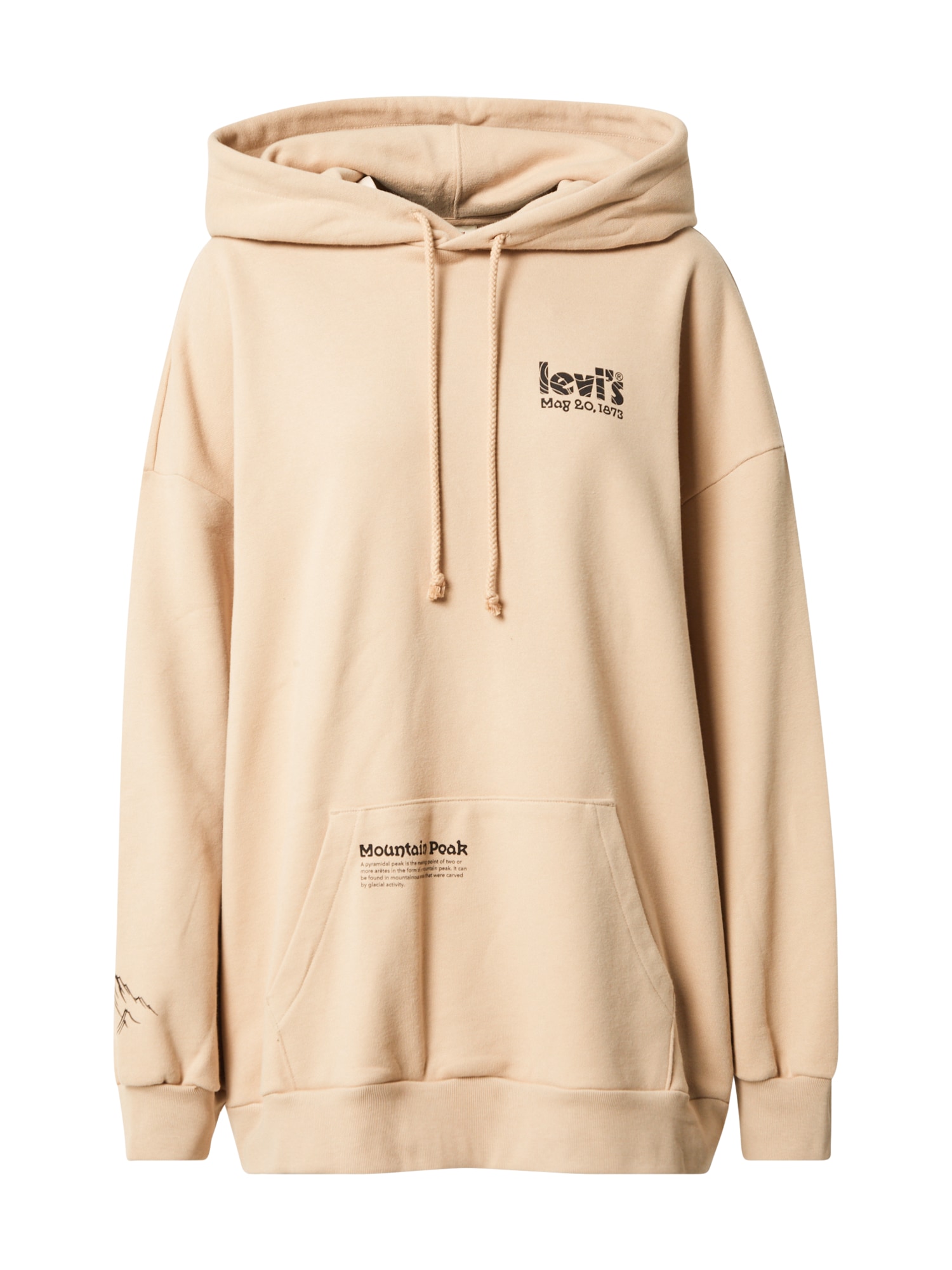 LEVI'S Majica  nude / roza / črna