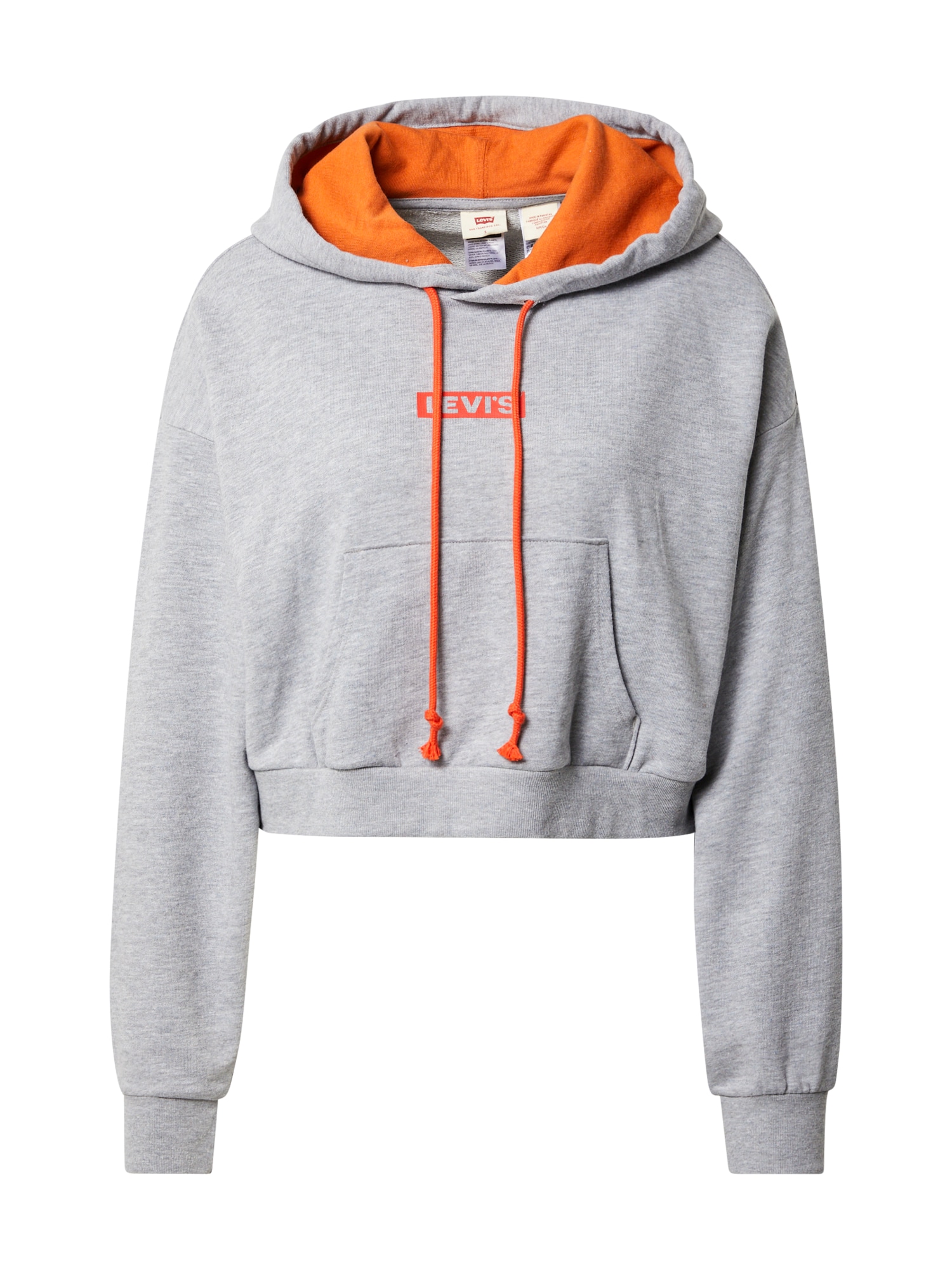 LEVI'S Majica  pegasto siva / oranžna