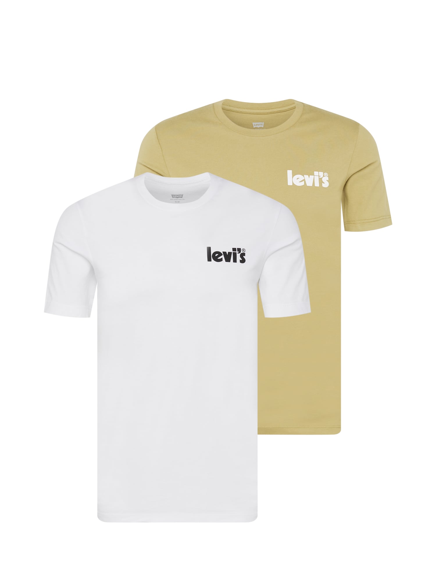 LEVI'S Majica  temno bež / črna / off-bela