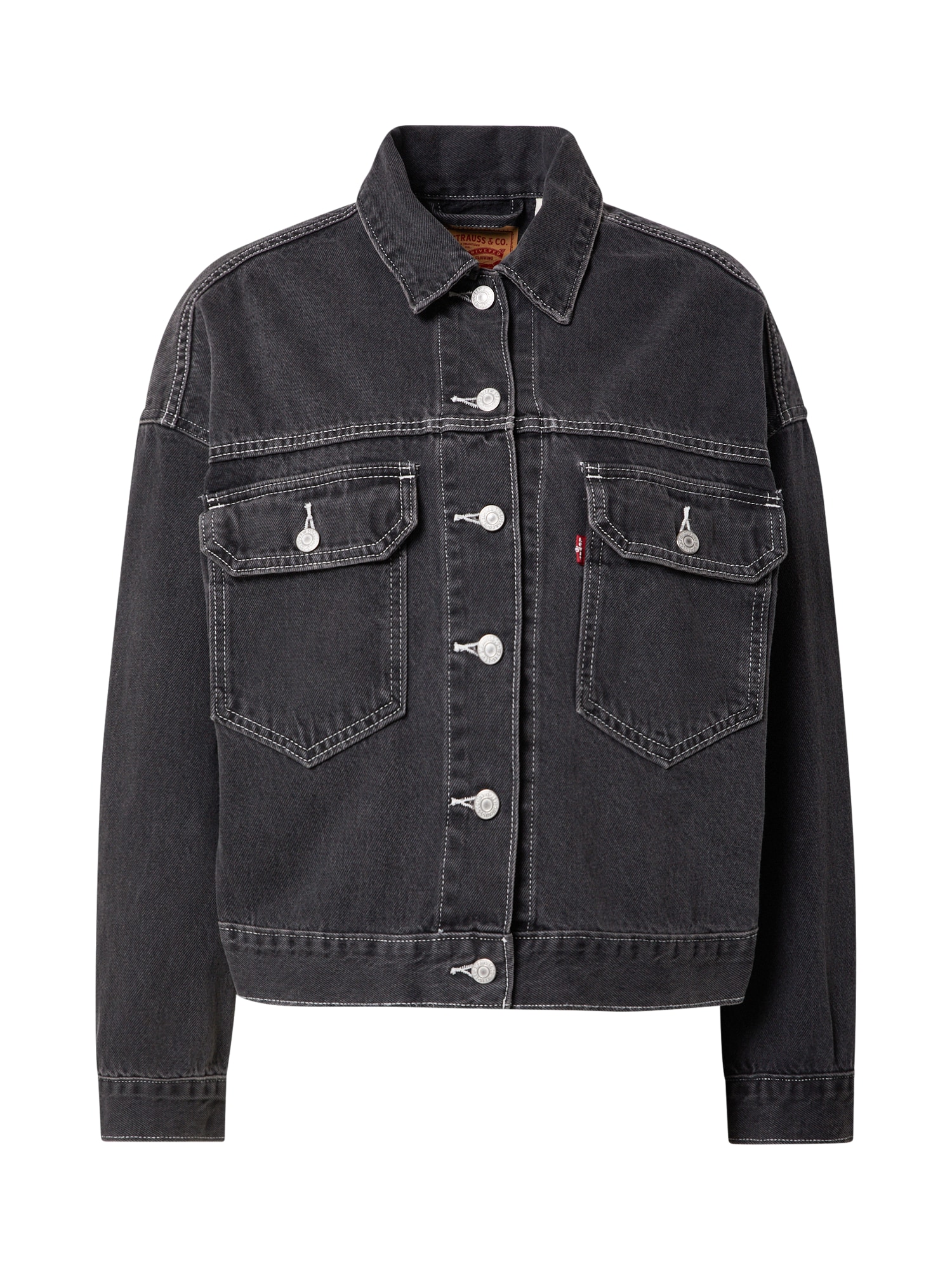 LEVI'S Prehodna jakna  črn denim