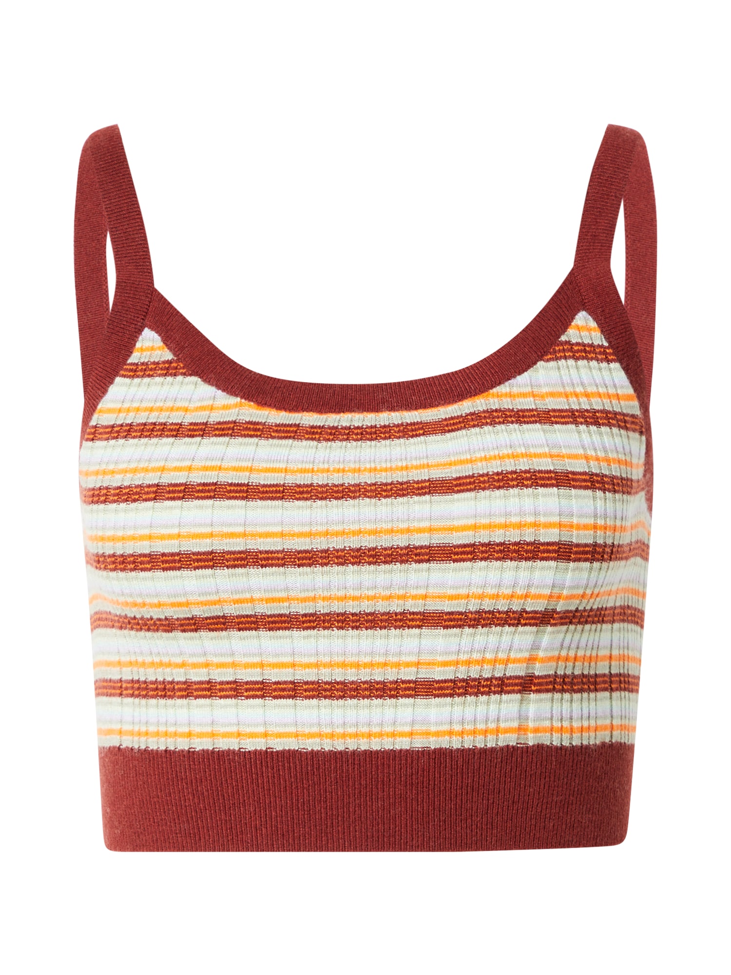 LEVI'S Top z naramnicami  pastelno zelena / majnica / oranžna / češnjevo rdeča