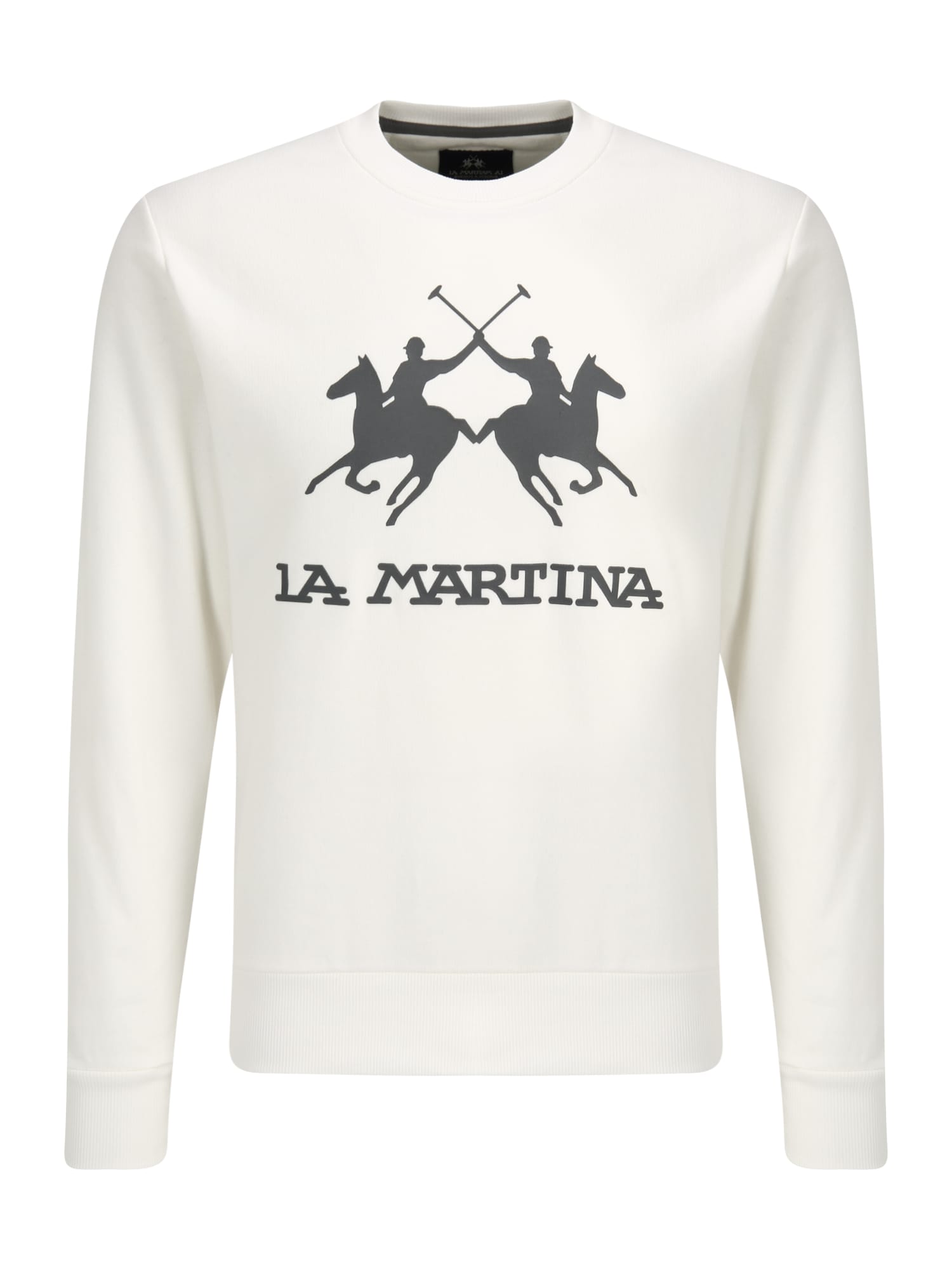 La Martina Majica  črna / bela