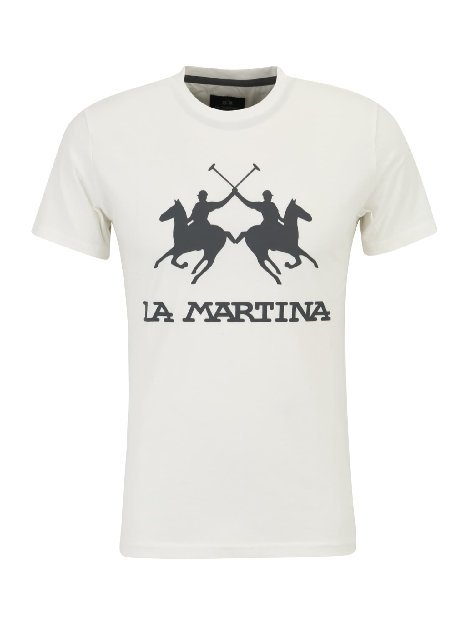 La Martina Majica  črna / bela