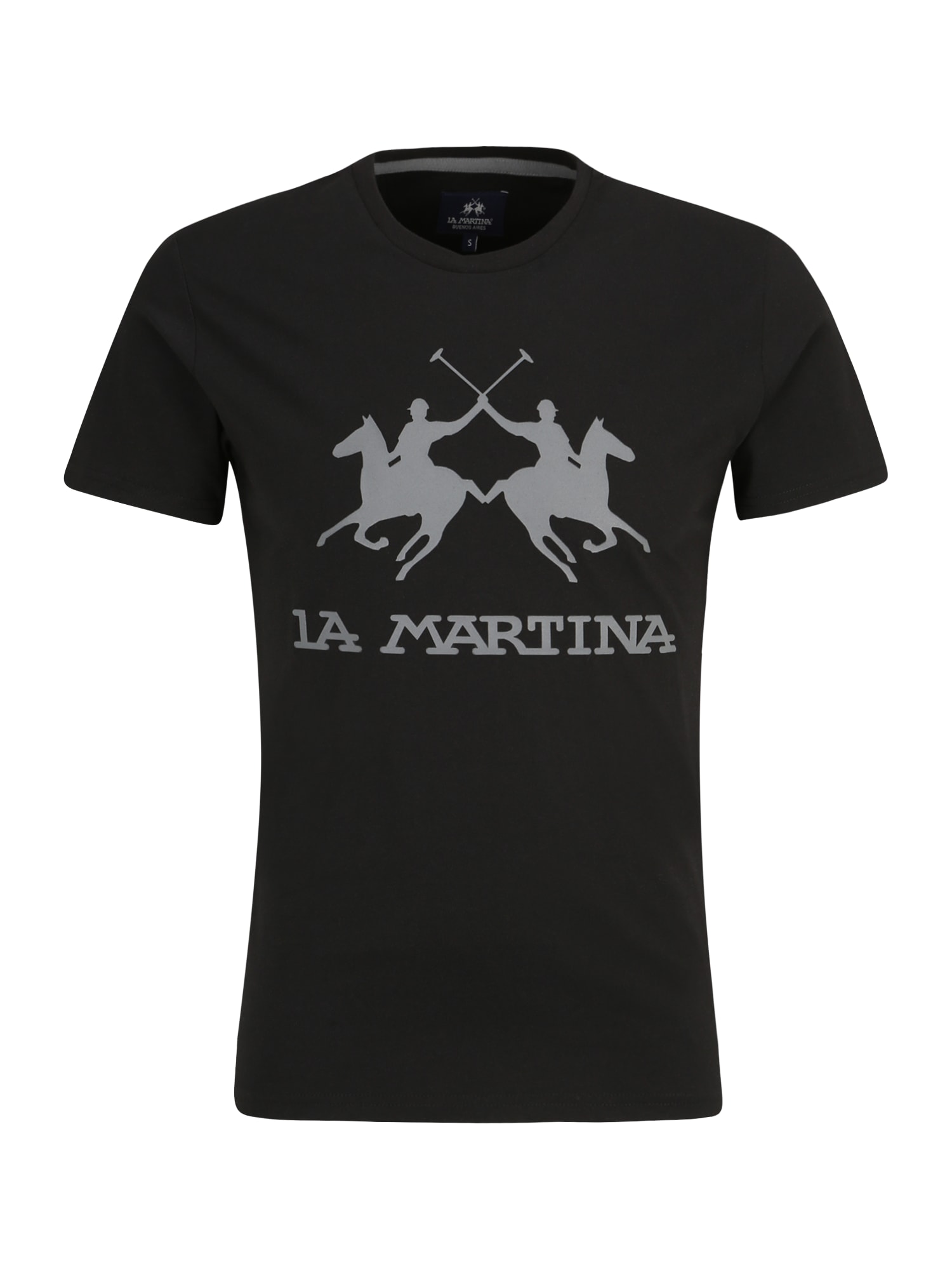 La Martina Majica  siva / črna