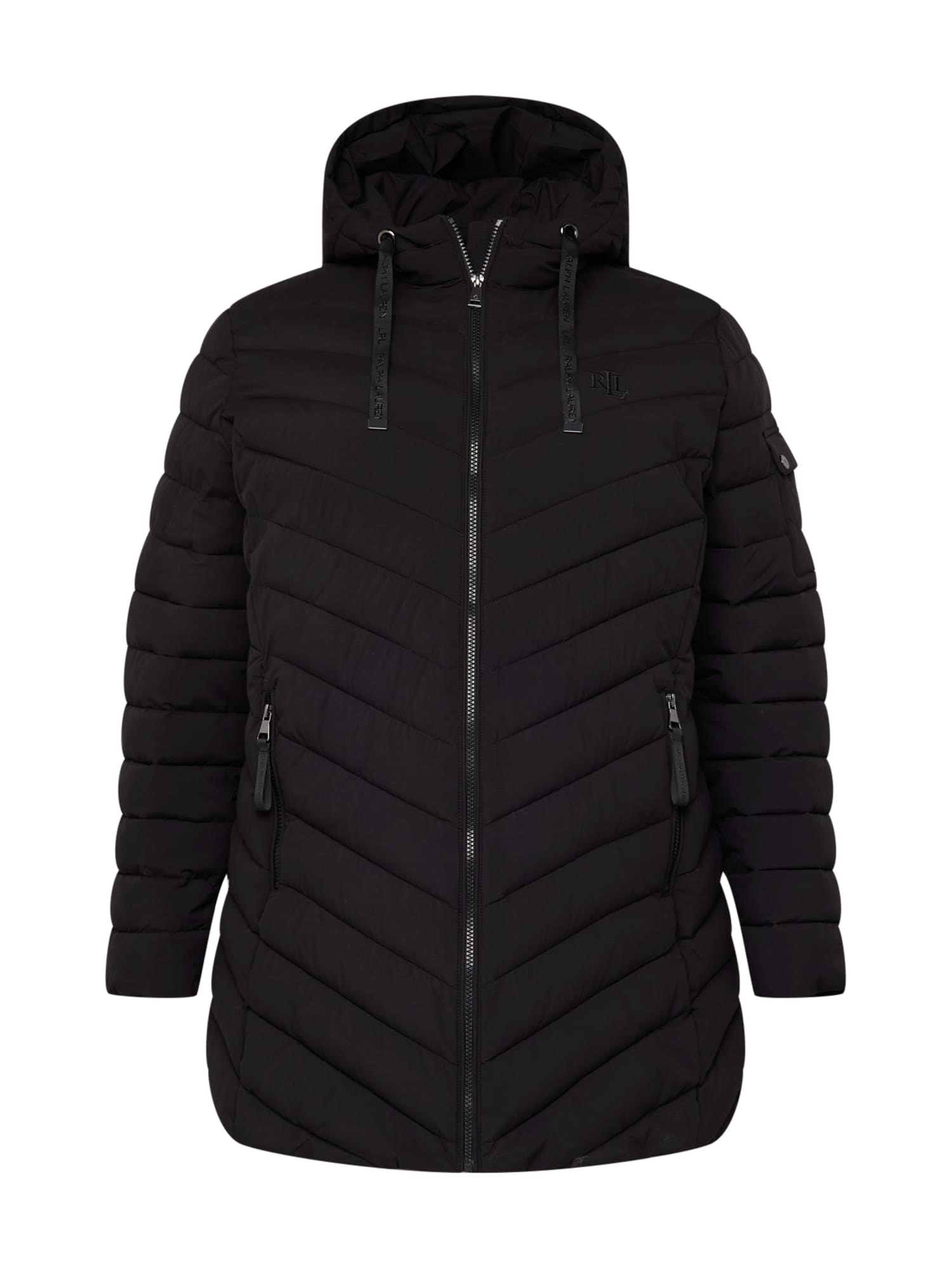 Lauren Ralph Lauren Plus Prehodna jakna  črna