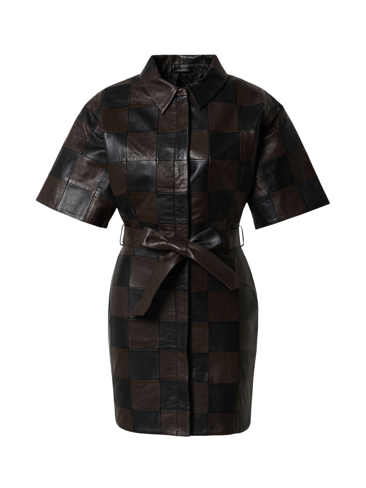 LeGer Premium Obleka 'Nina'  temno rjava / črna