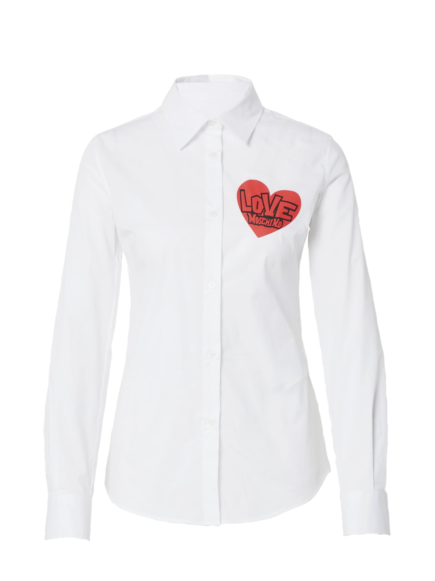 Love Moschino Bluza  rdeča / črna / bela