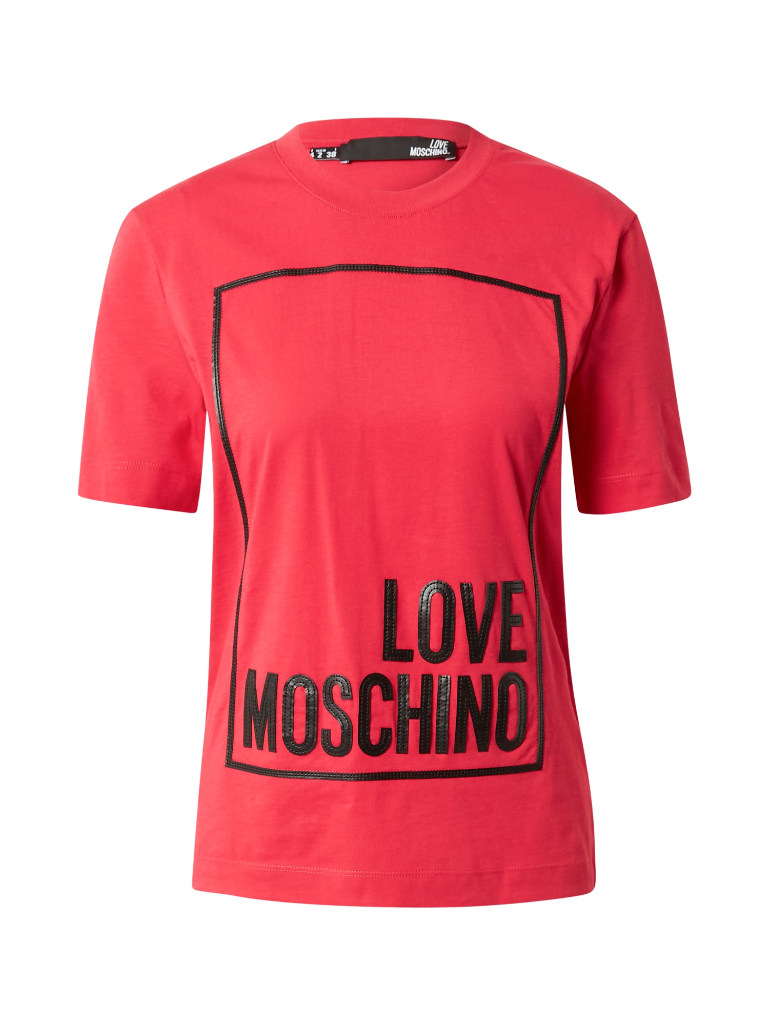 Love Moschino Majica  rdeča / črna