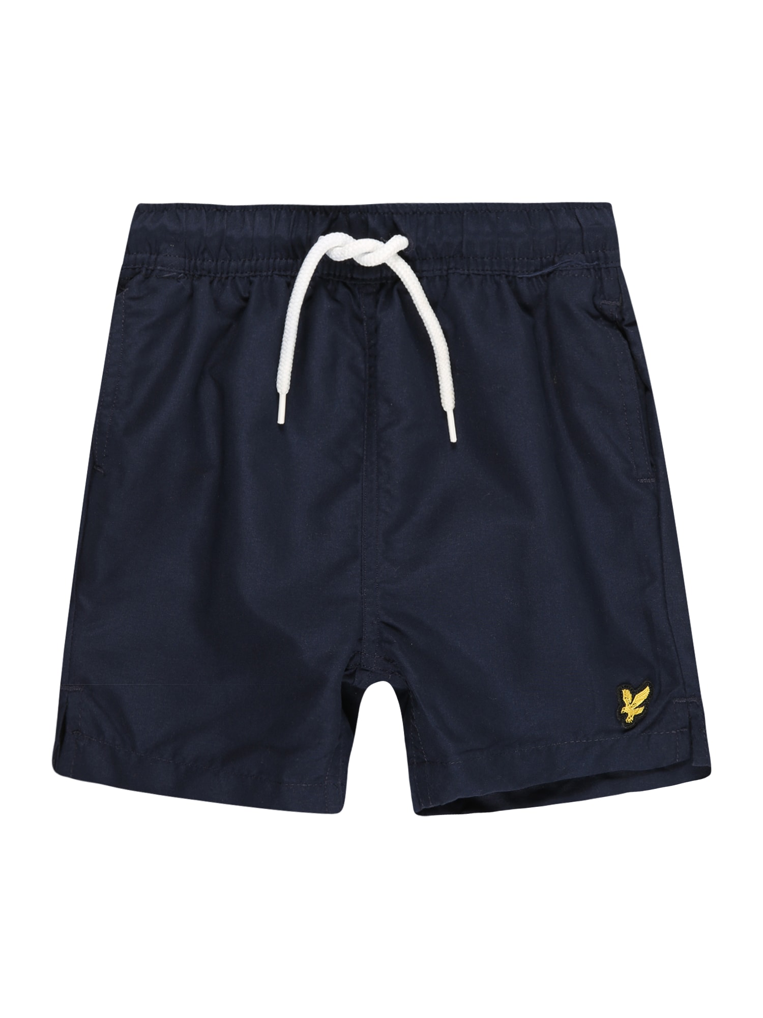 Lyle & Scott Kratke kopalne hlače  temno modra / rumena / črna